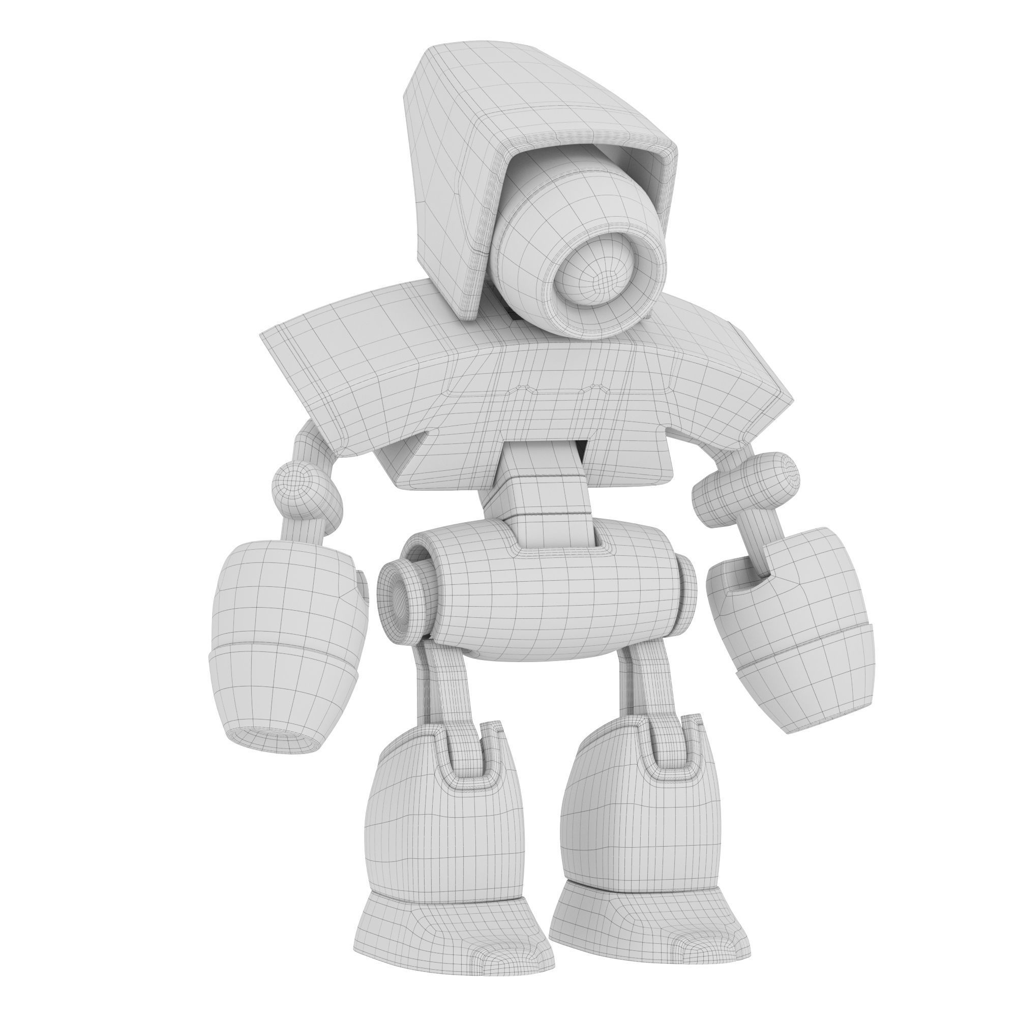 cute robot 3D model_3