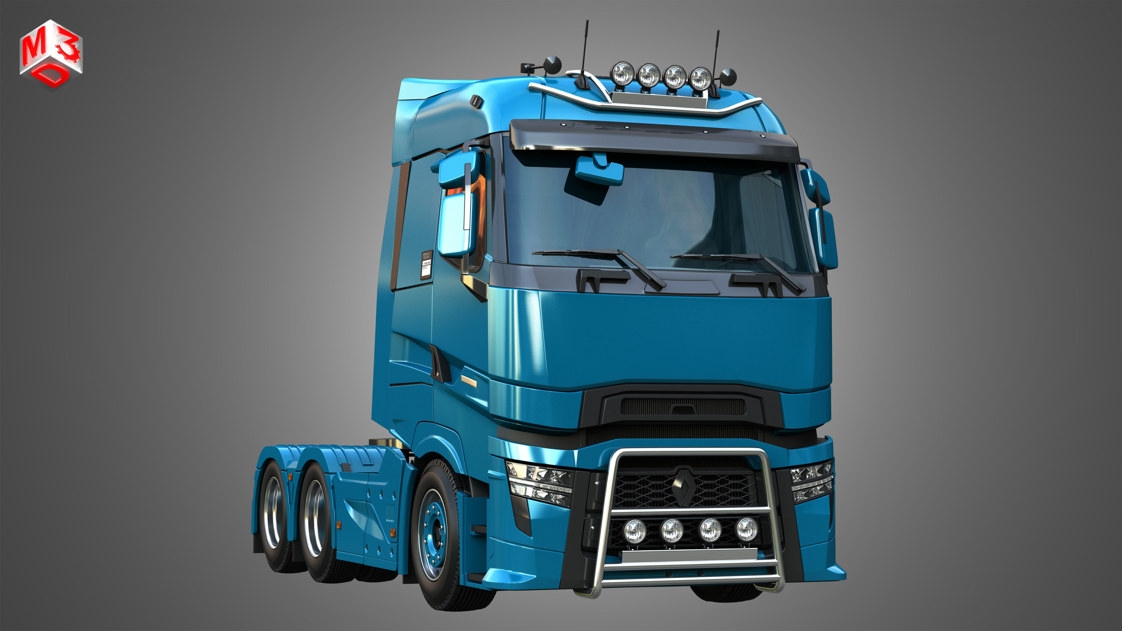 T520 - High Range Truck - 2 Axle 3D model_13
