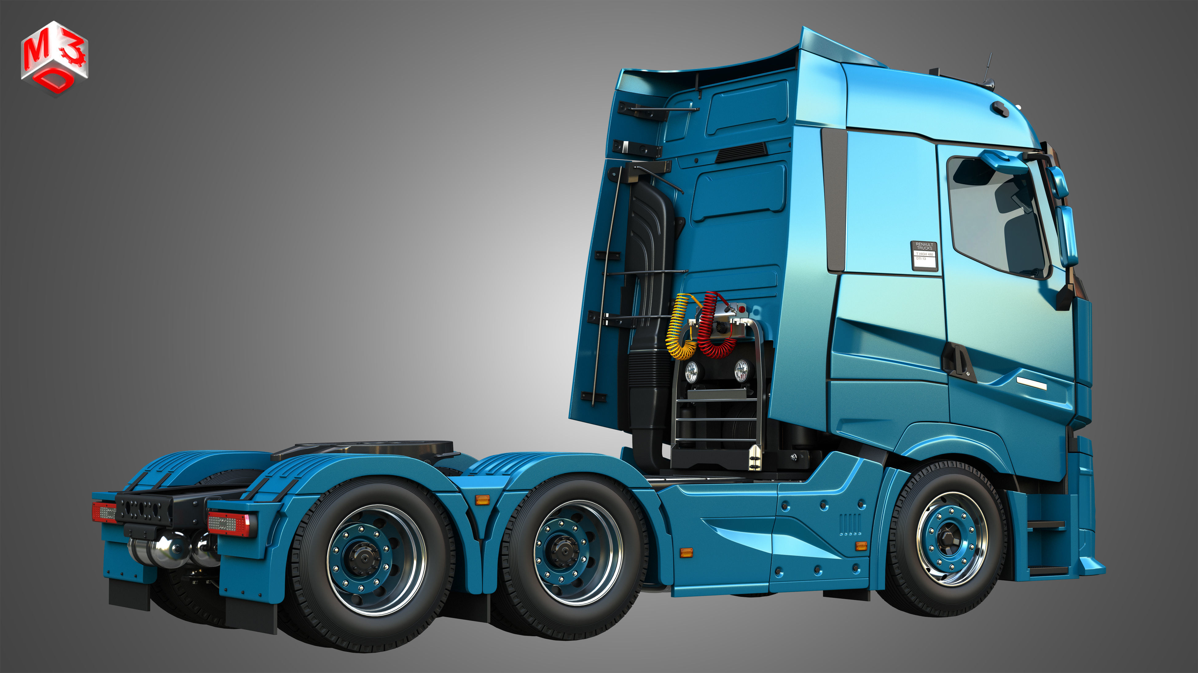 T520 - High Range Truck - 2 Axle 3D model_20