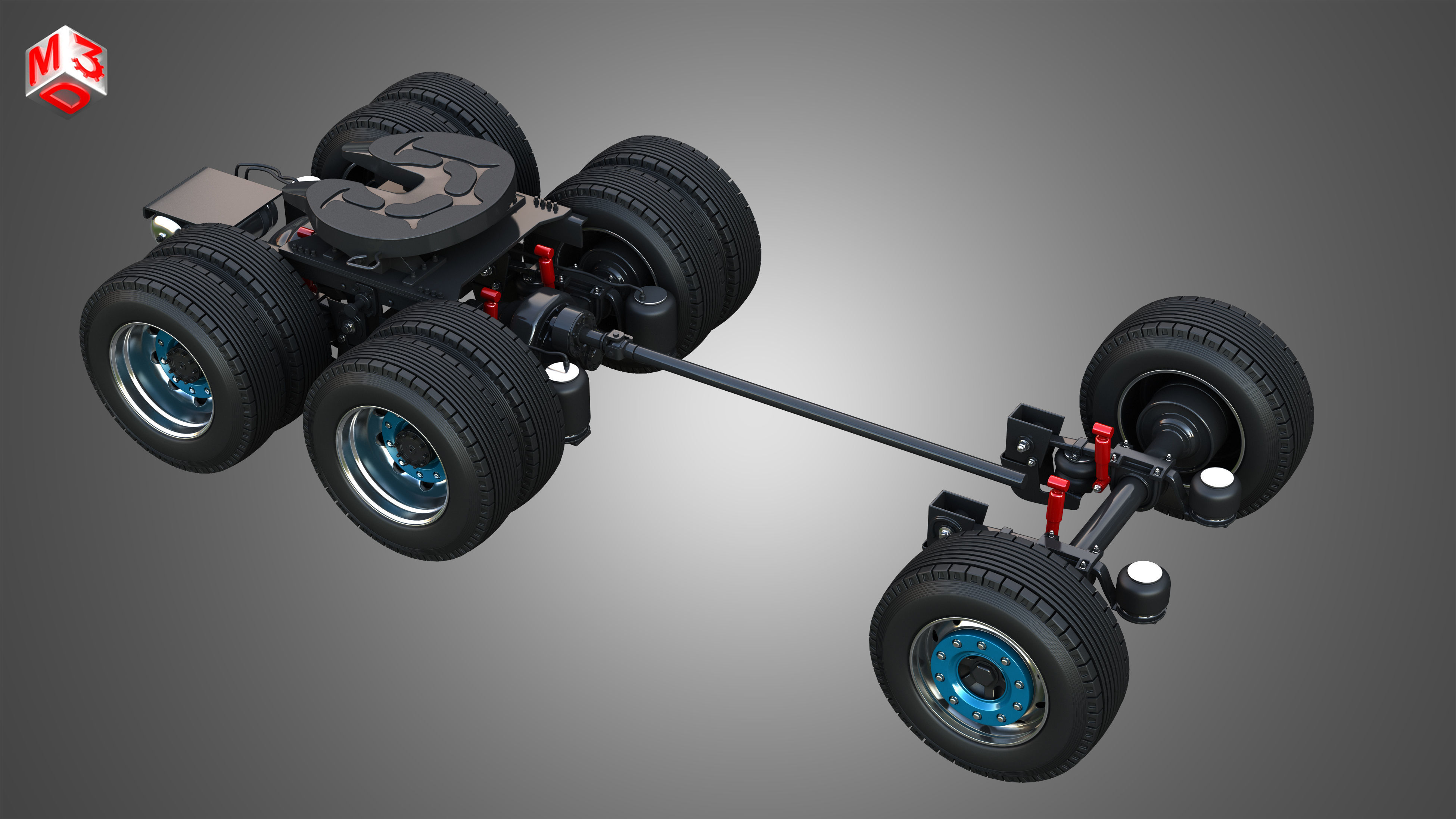 T520 - High Range Truck - 2 Axle 3D model_24