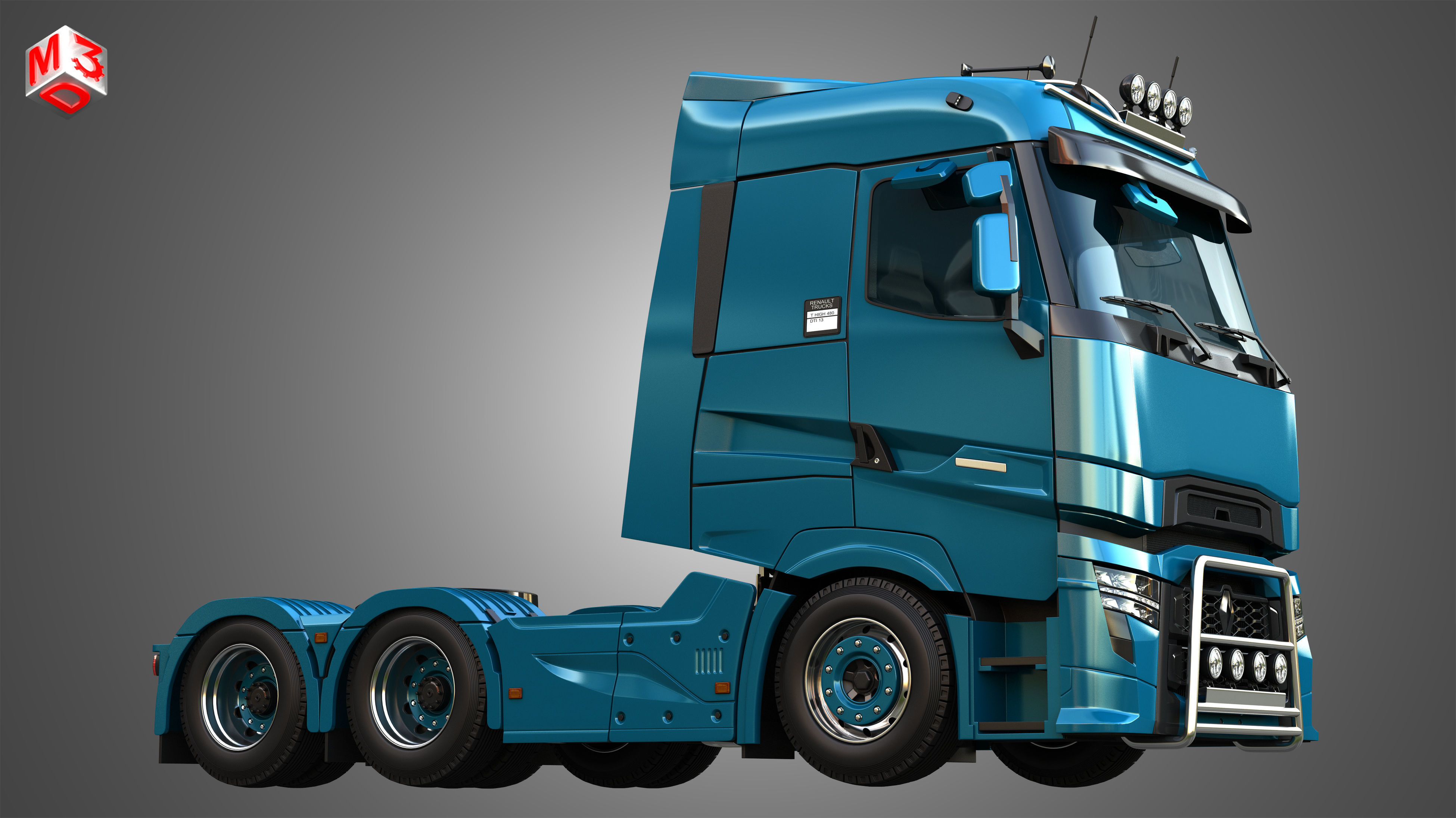 T520 - High Range Truck - 2 Axle 3D model_9