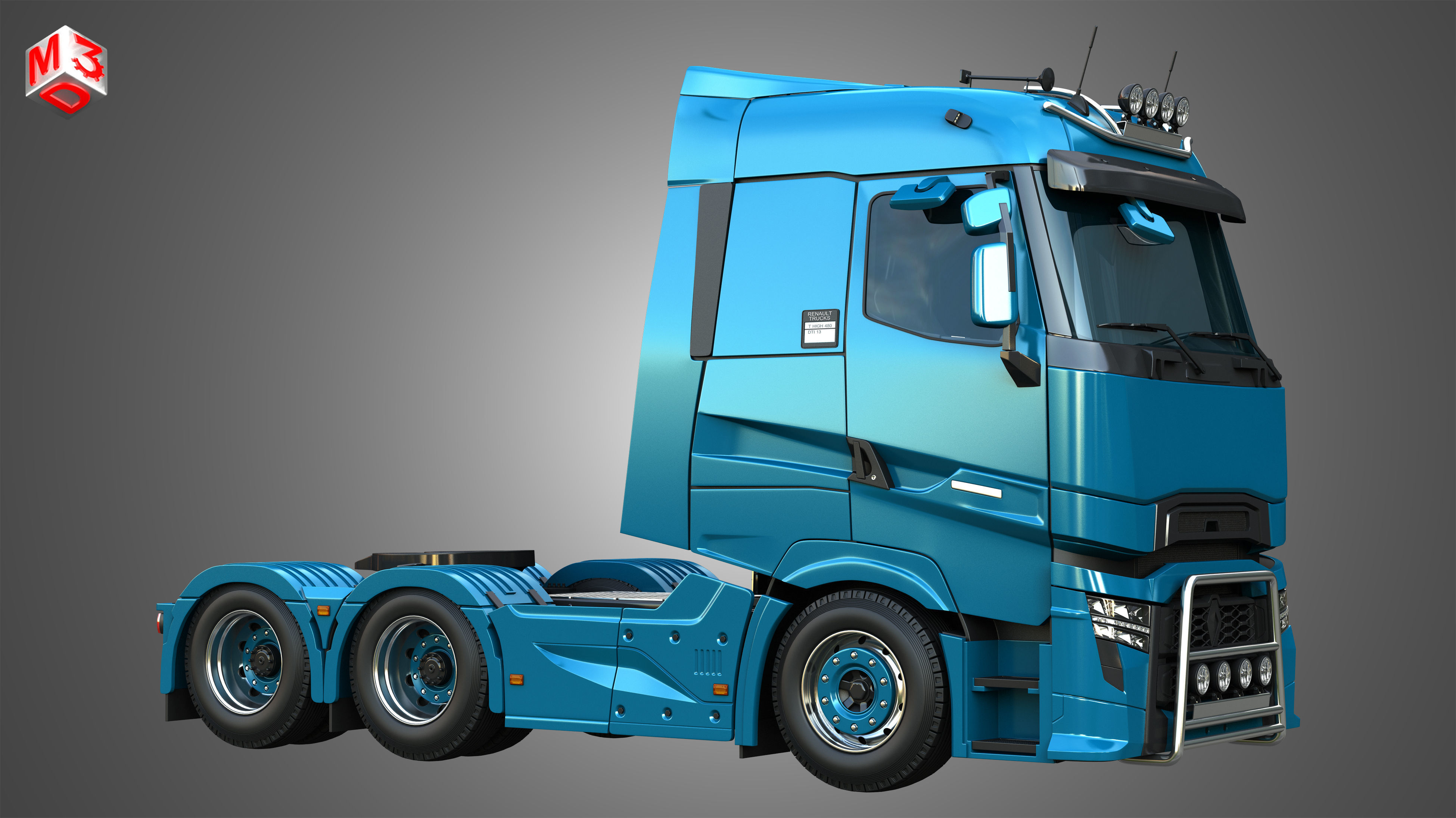 T520 - High Range Truck - 2 Axle 3D model_21