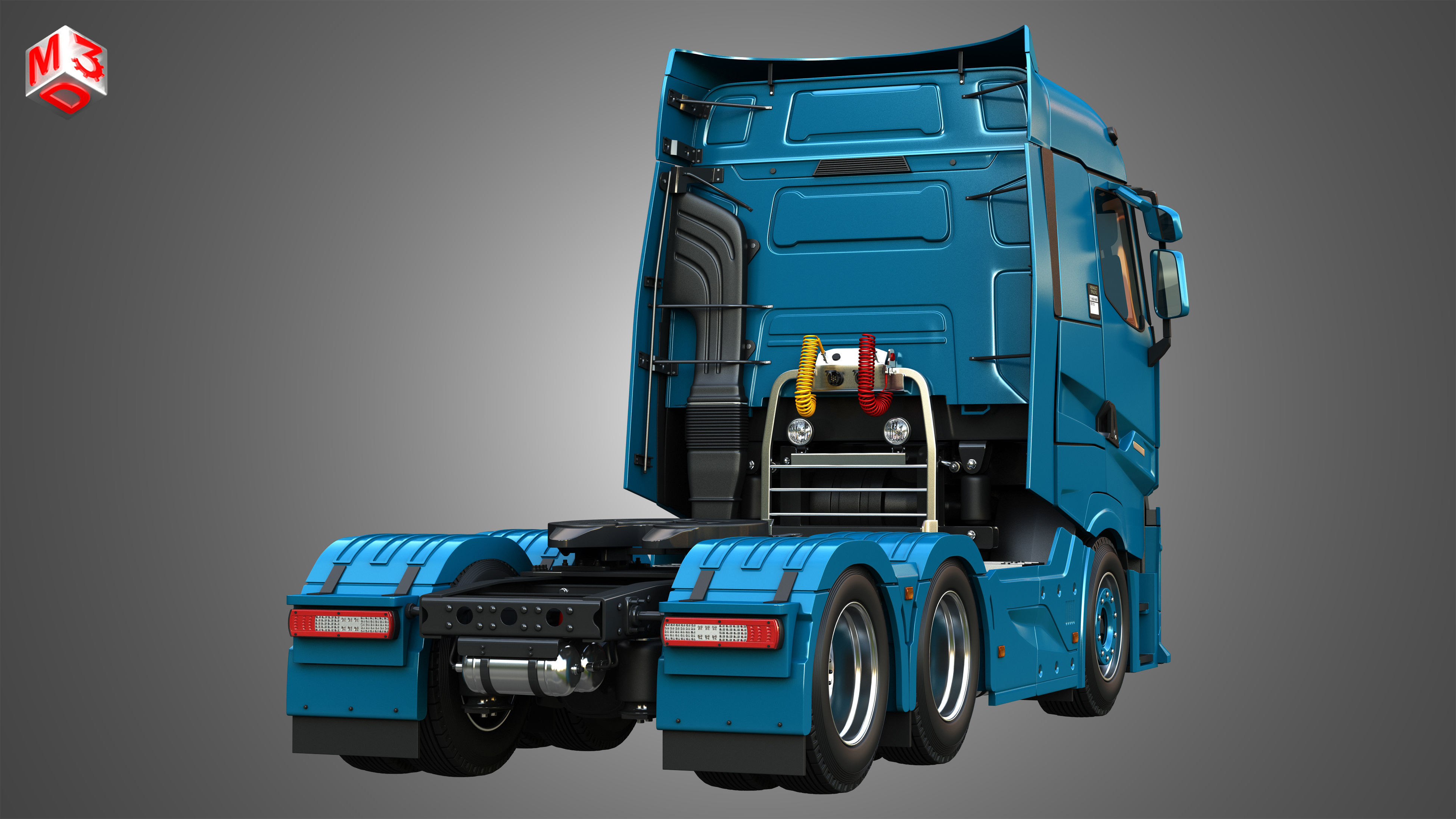 T520 - High Range Truck - 2 Axle 3D model_12