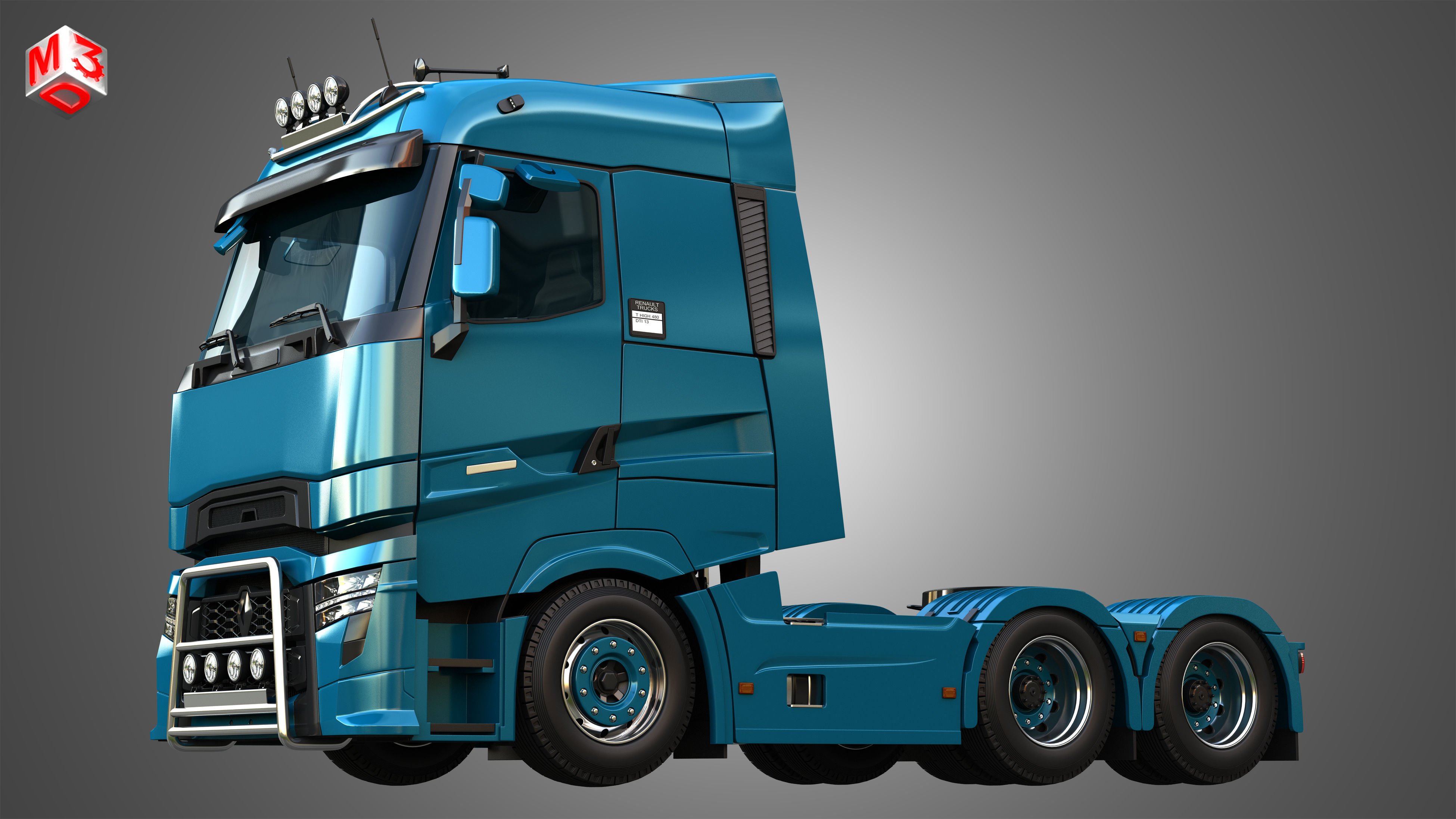 T520 - High Range Truck - 2 Axle 3D model_7