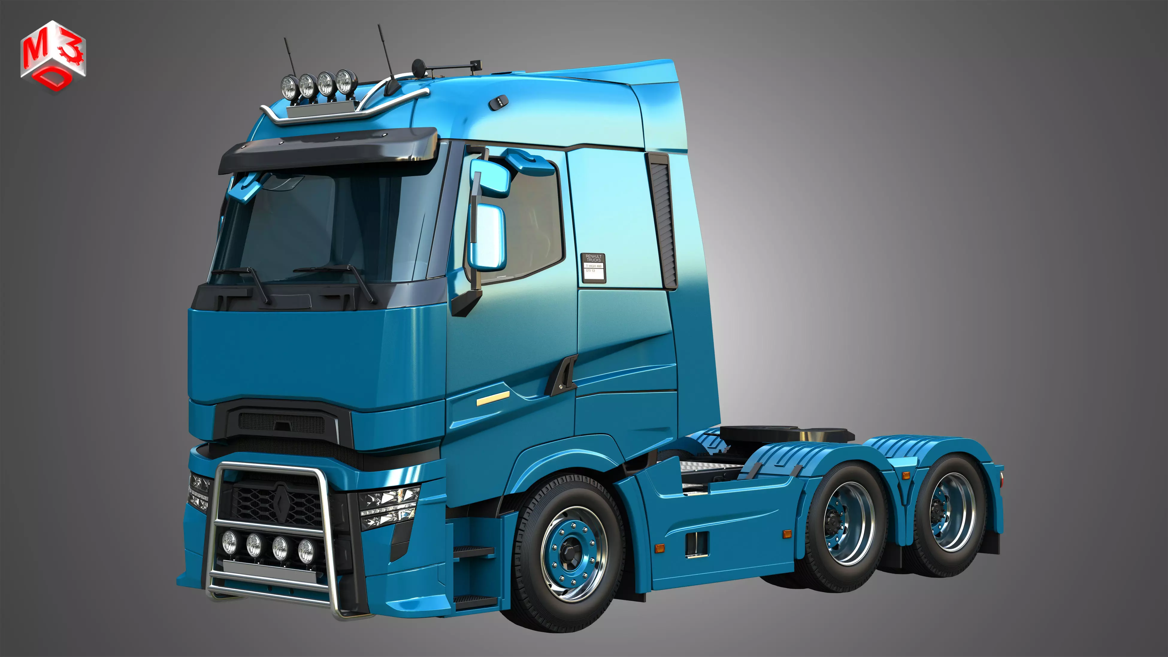 T520 - High Range Truck - 2 Axle 3D model_0