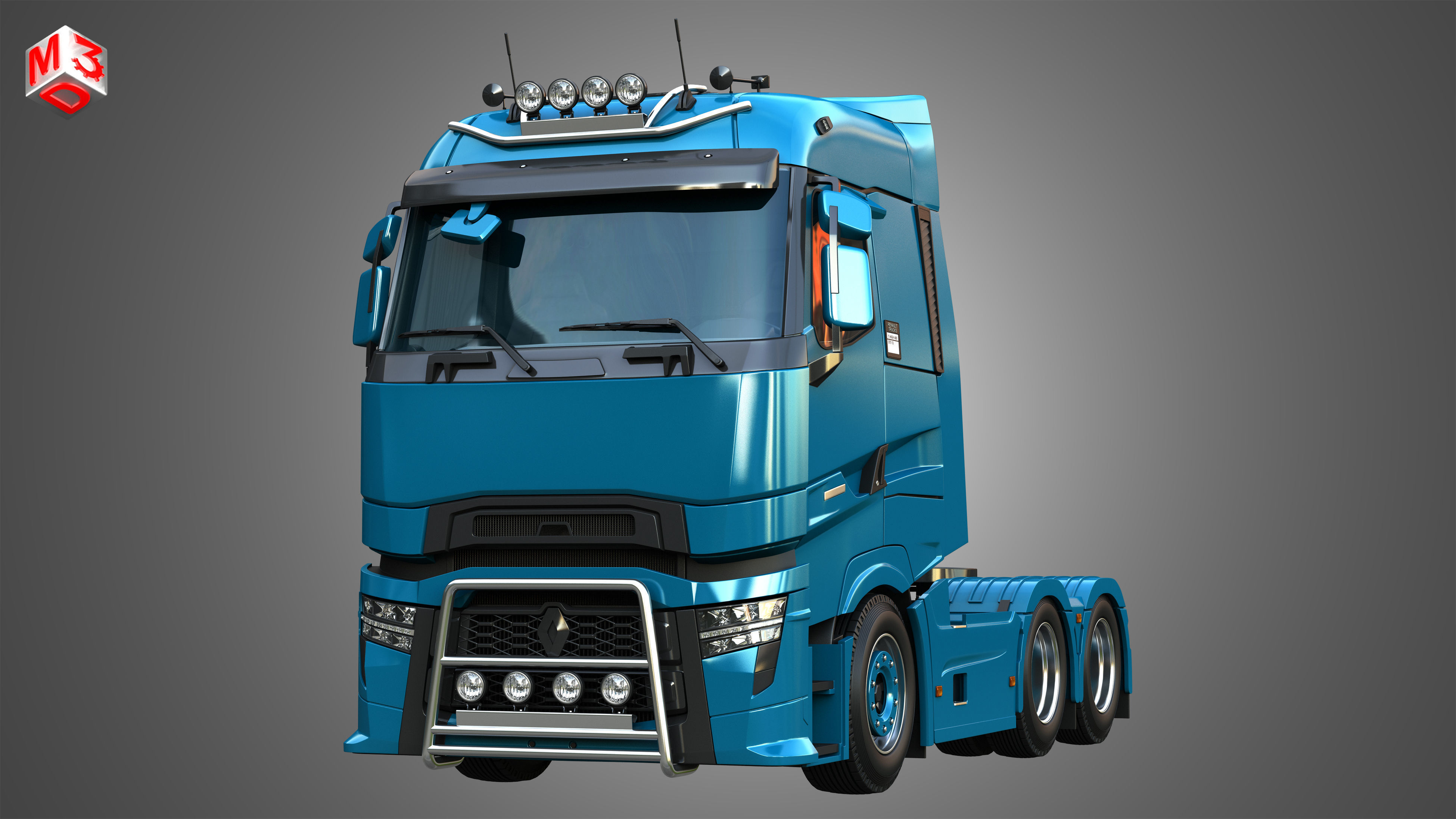 T520 - High Range Truck - 2 Axle 3D model_11