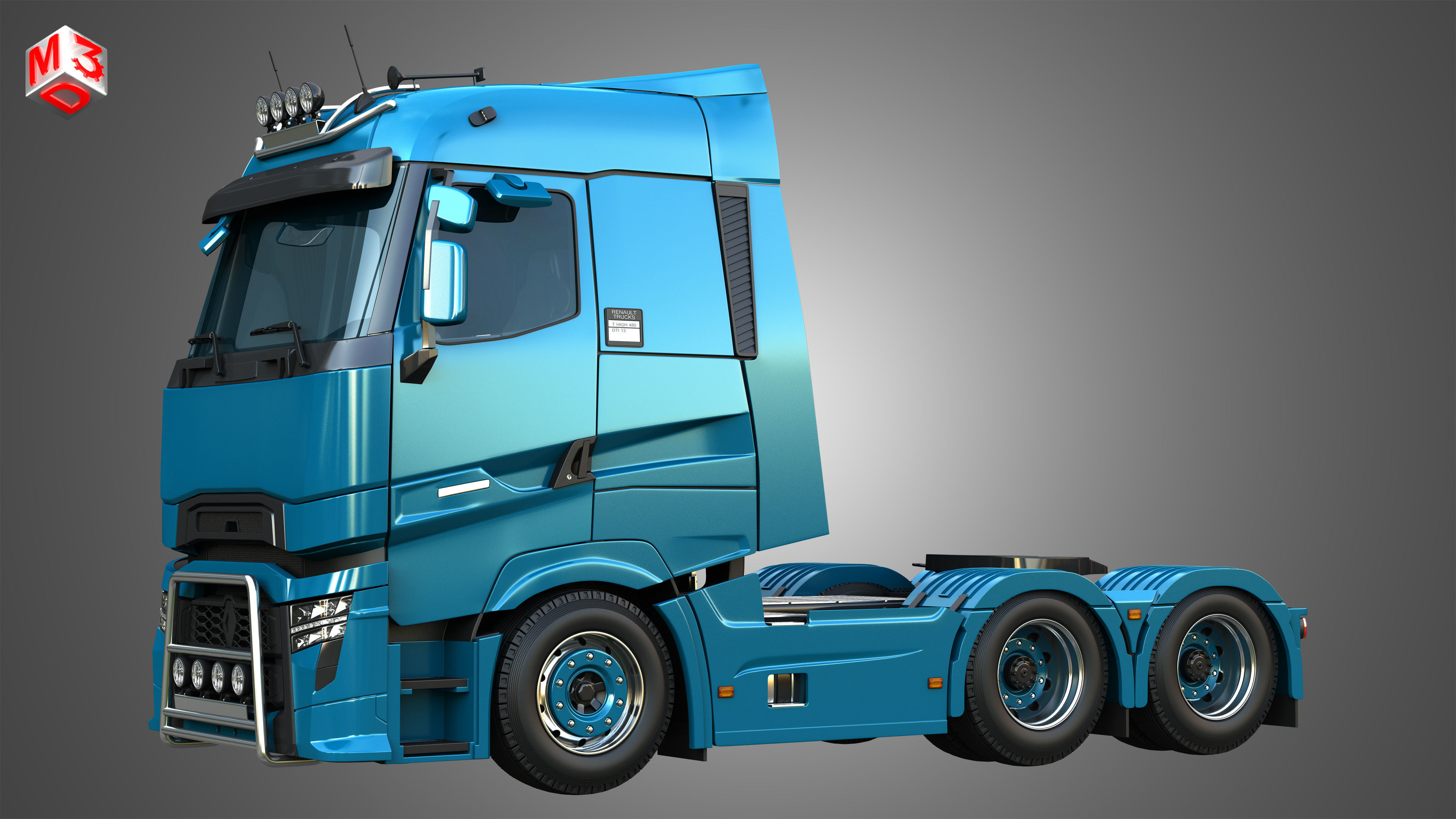 T520 - High Range Truck - 2 Axle 3D model_19