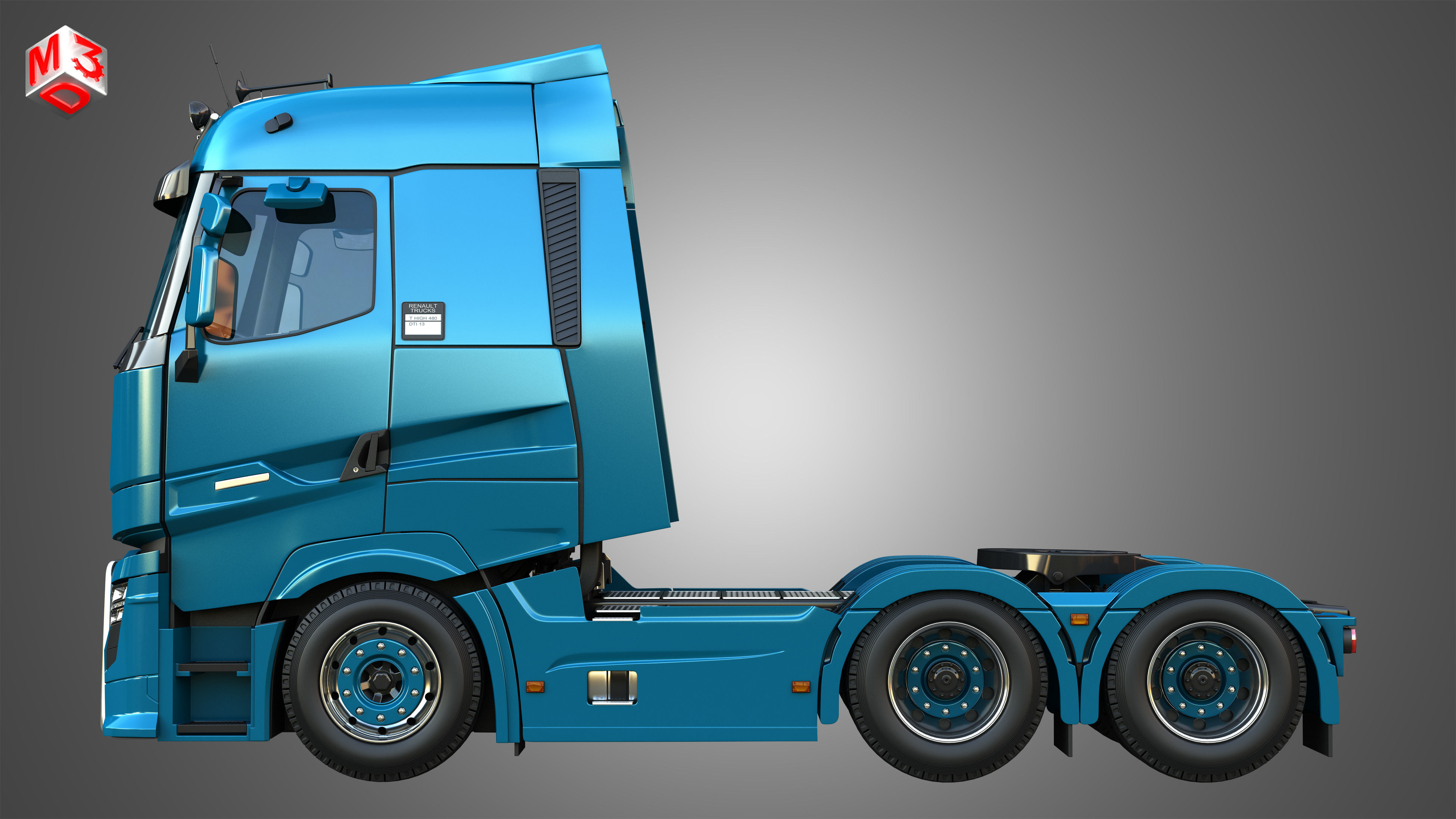 T520 - High Range Truck - 2 Axle 3D model_5