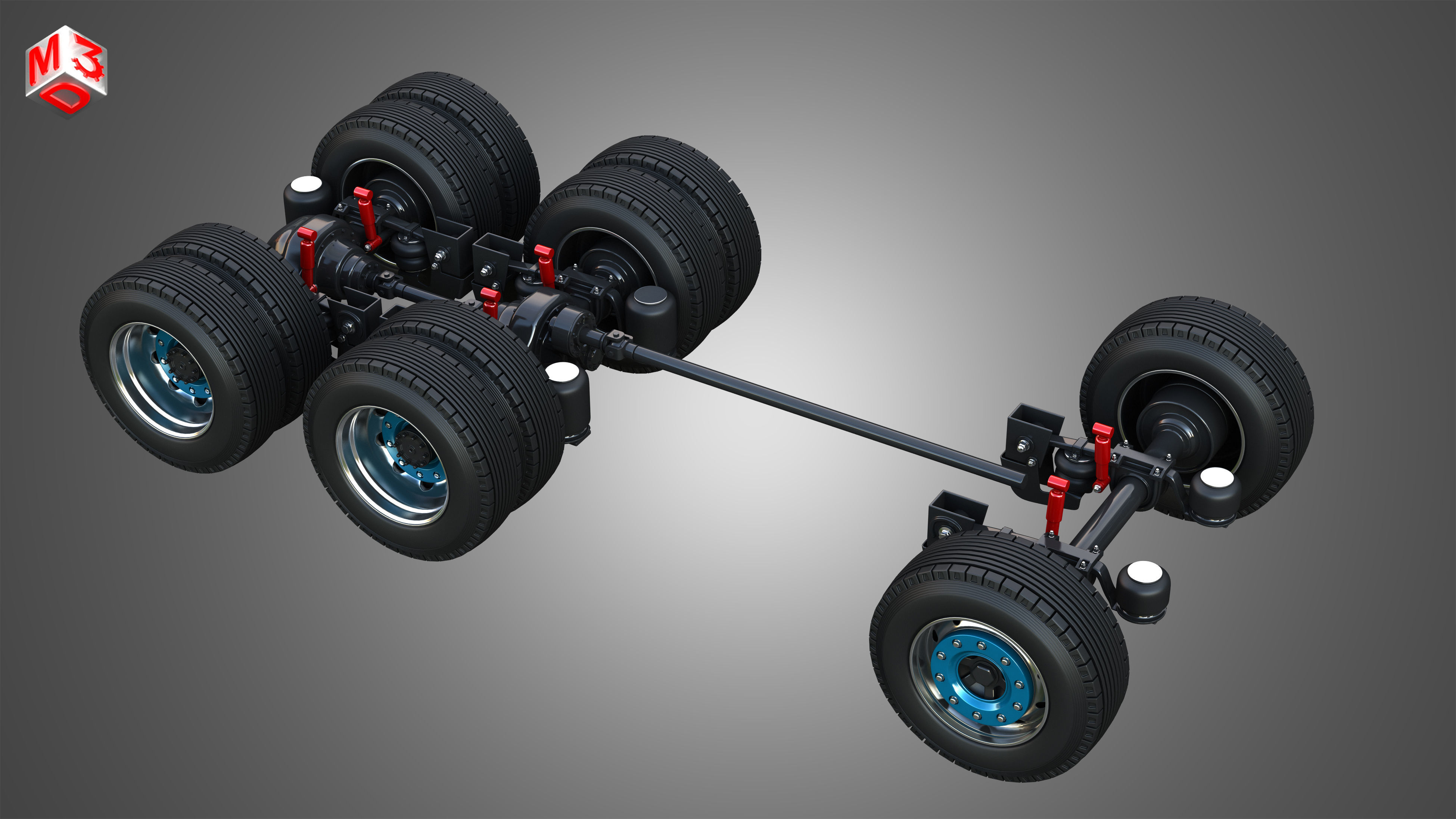 T520 - High Range Truck - 2 Axle 3D model_25