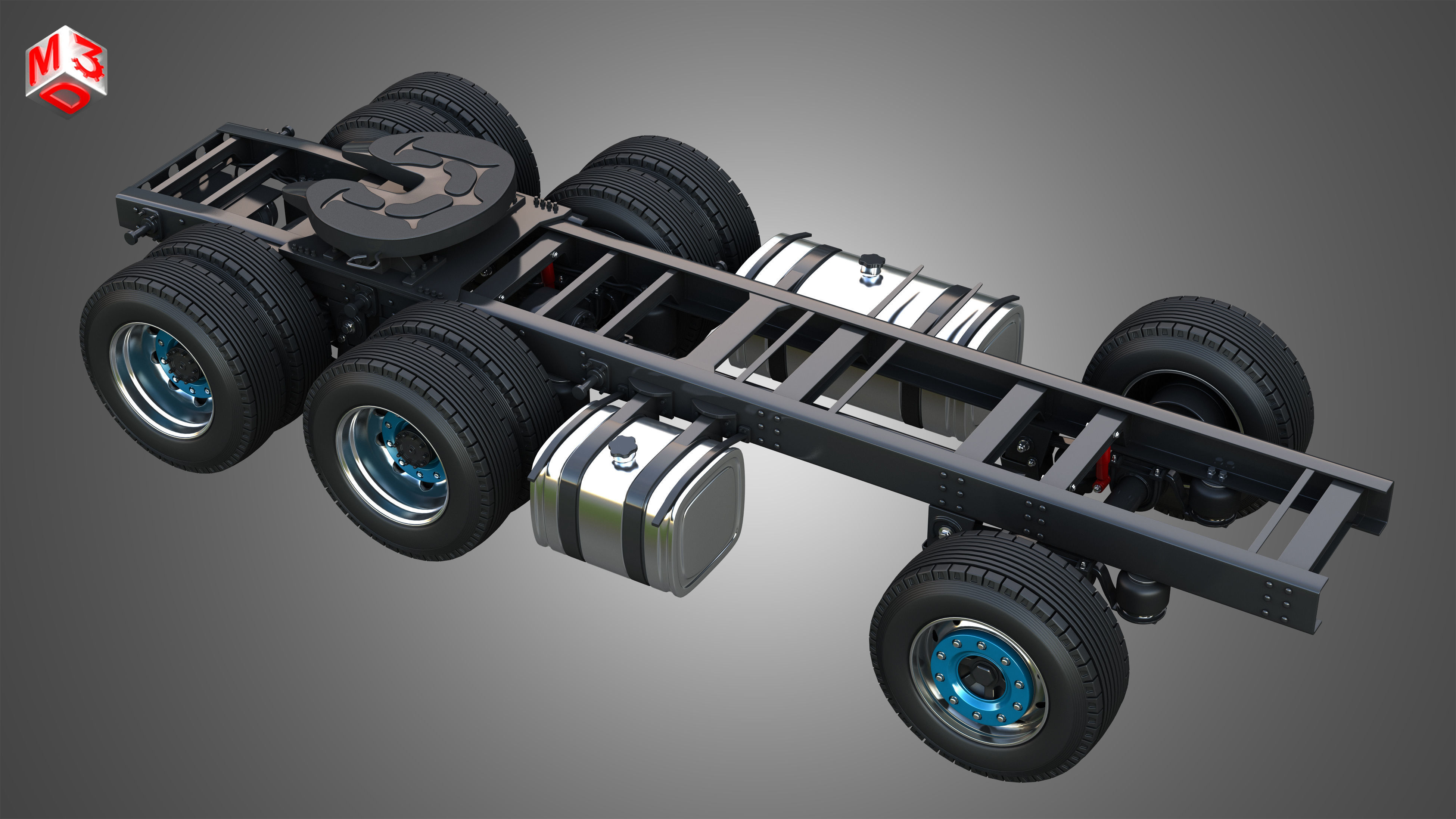 T520 - High Range Truck - 2 Axle 3D model_23