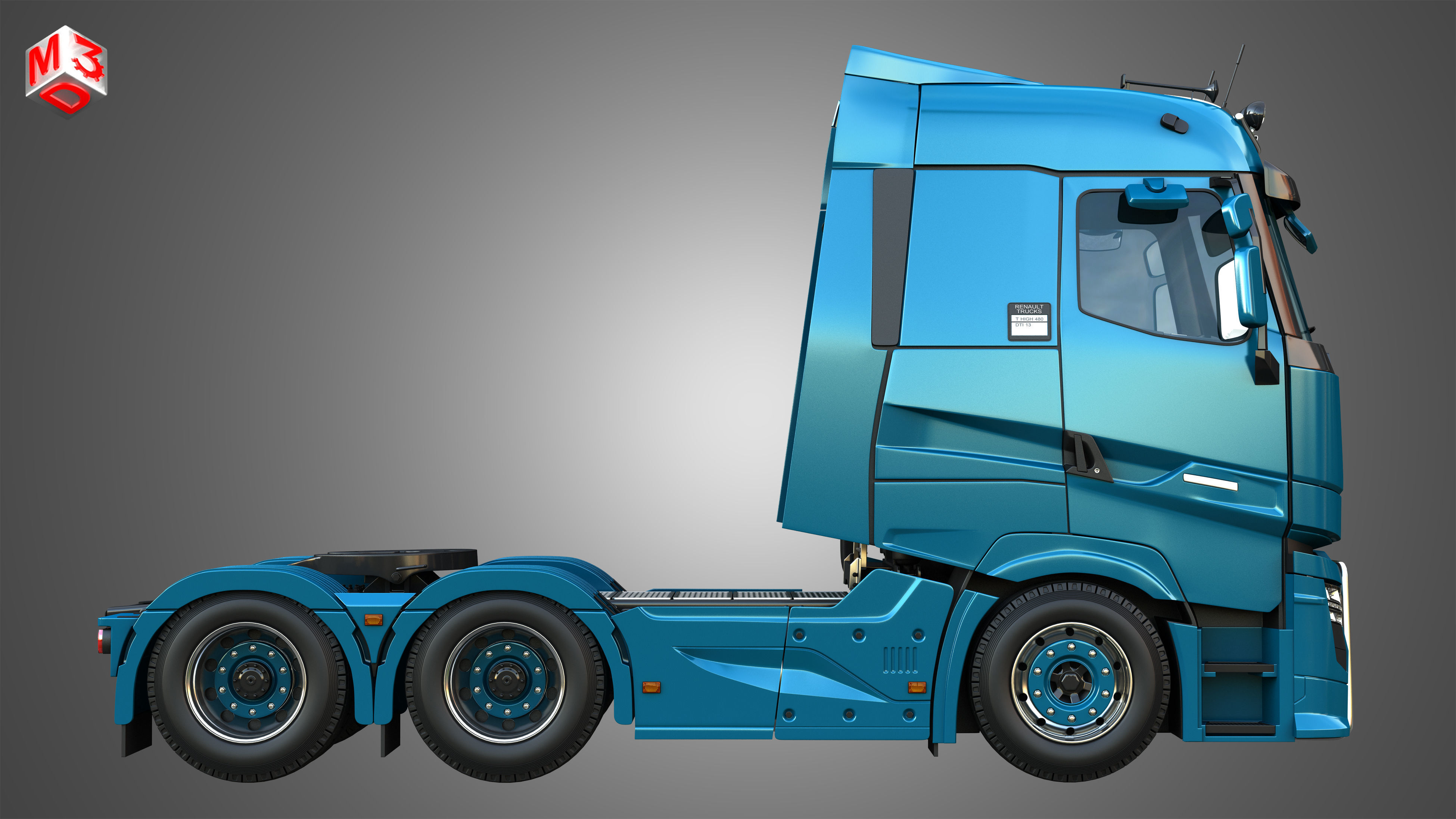 T520 - High Range Truck - 2 Axle 3D model_6