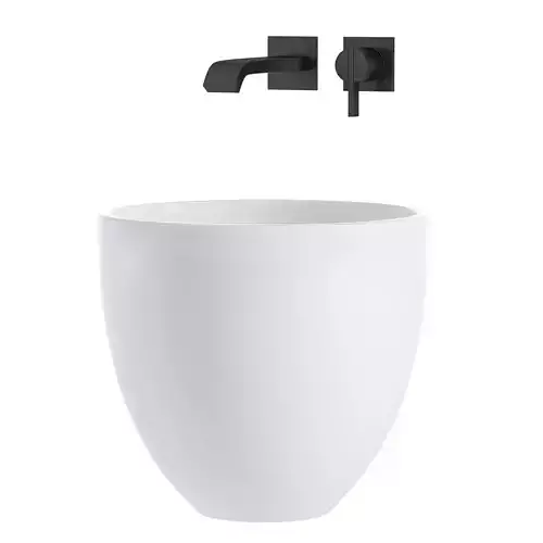 AUFSATZWASCHBECKEN ALYSSUM SCHWARZ