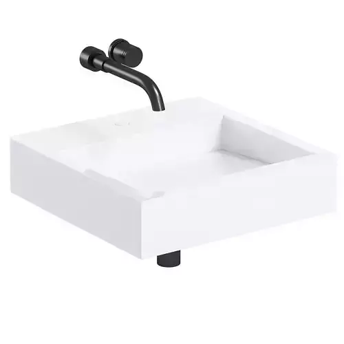 AURA WALL HUNG STONE BASIN