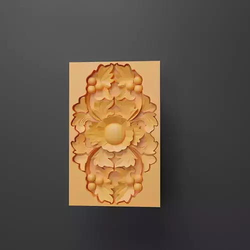 Decorative carved base mesh 3