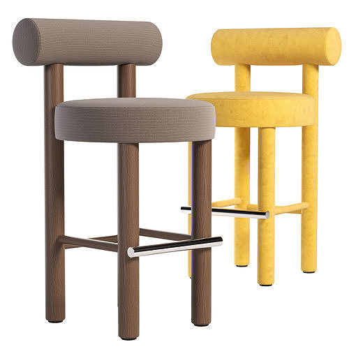 Bar Chair Gropius CS2 3D model
