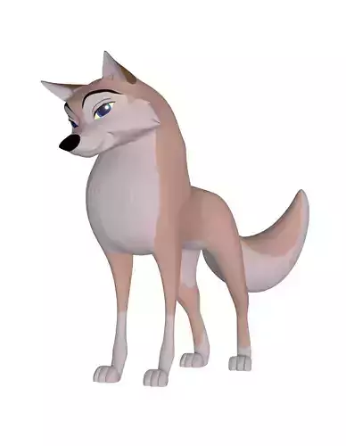 Aleu Balto Low-poly 3D model