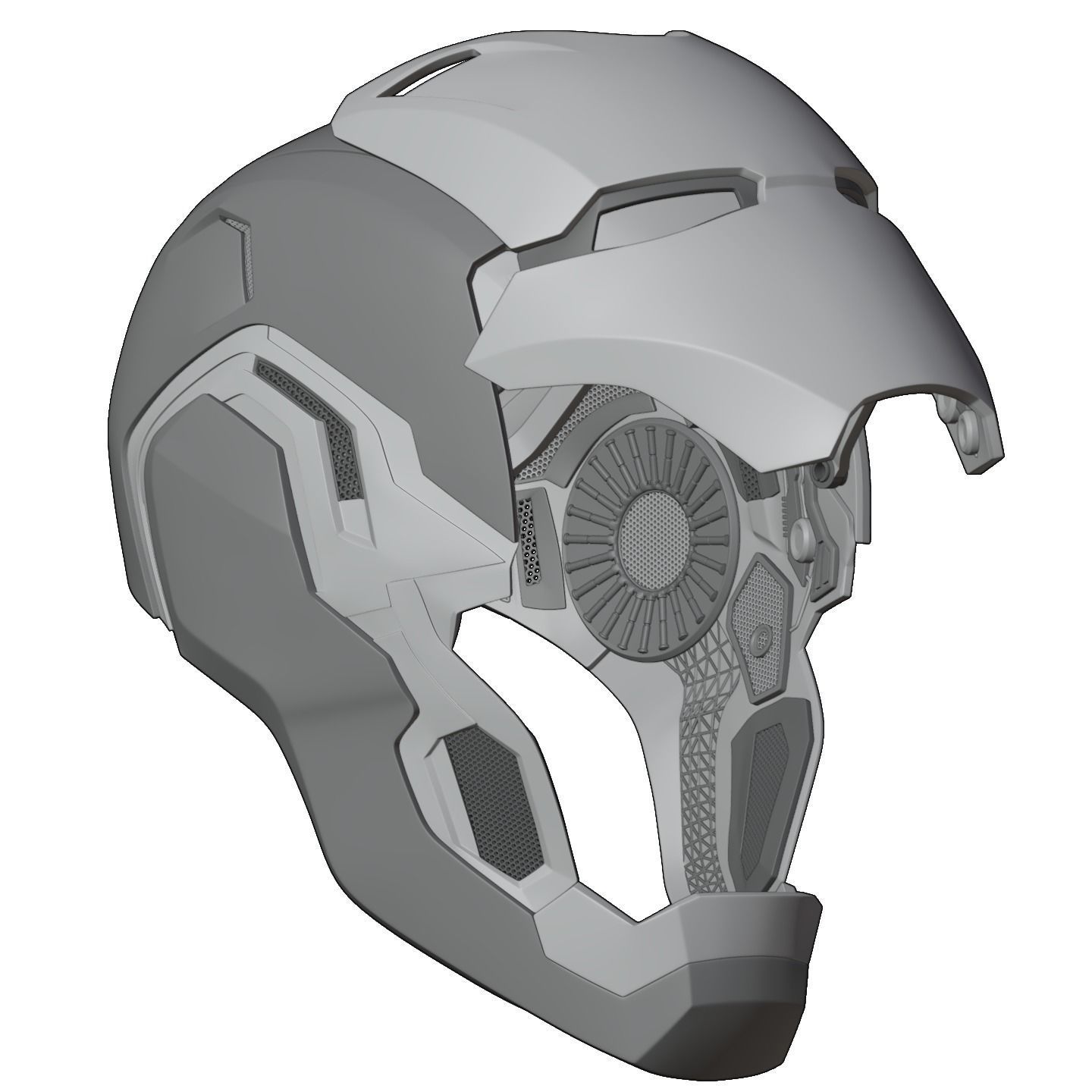 Iron man mk80 3d full inner details with screwless motorization 3D print model_21