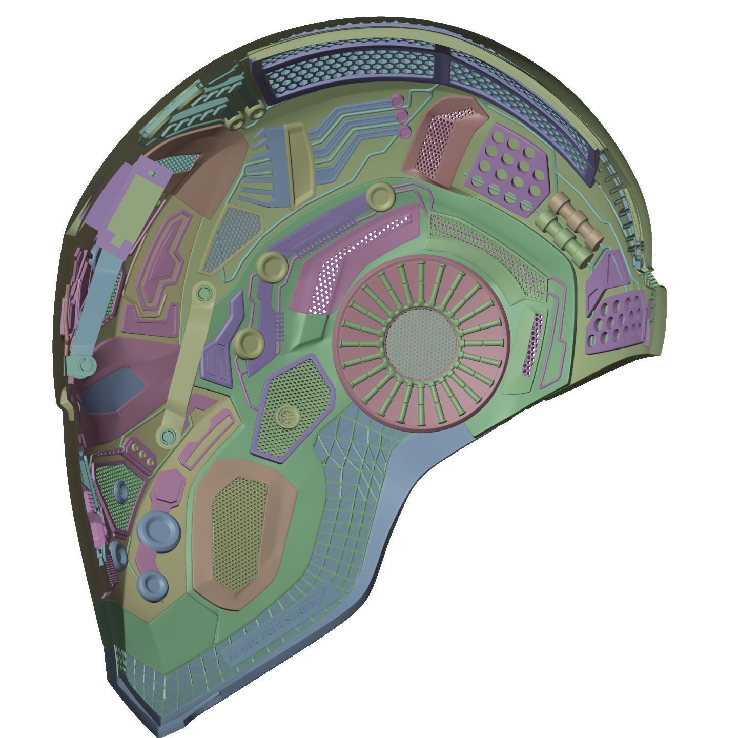 Iron man mk80 3d full inner details with screwless motorization 3D print model_38