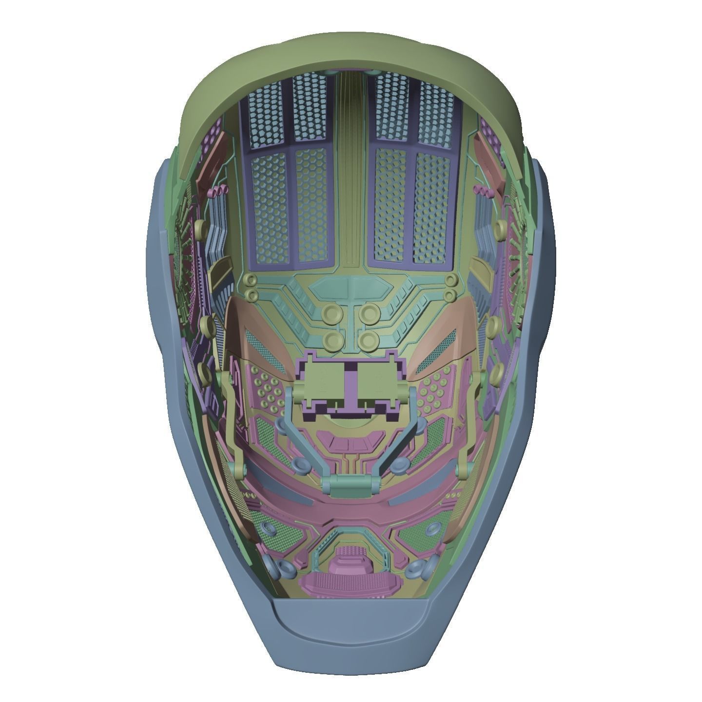 Iron man mk80 3d full inner details with screwless motorization 3D print model_33