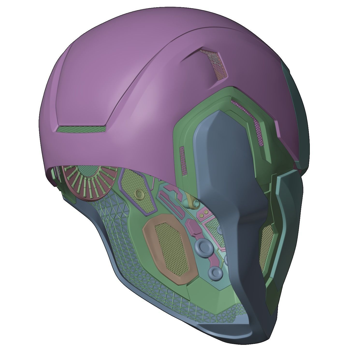 Iron man mk80 3d full inner details with screwless motorization 3D print model_42