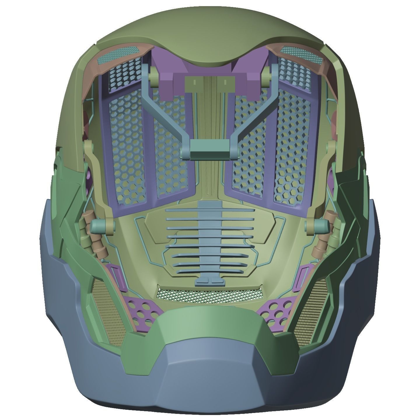 Iron man mk80 3d full inner details with screwless motorization 3D print model_34