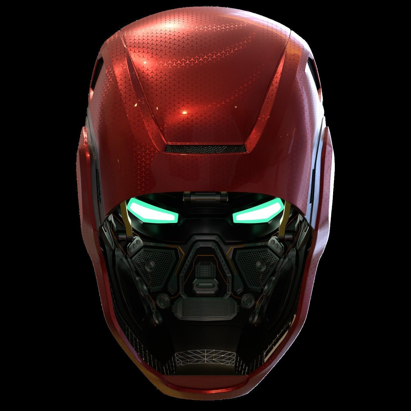 Iron man mk80 3d full inner details with screwless motorization 3D print model_4