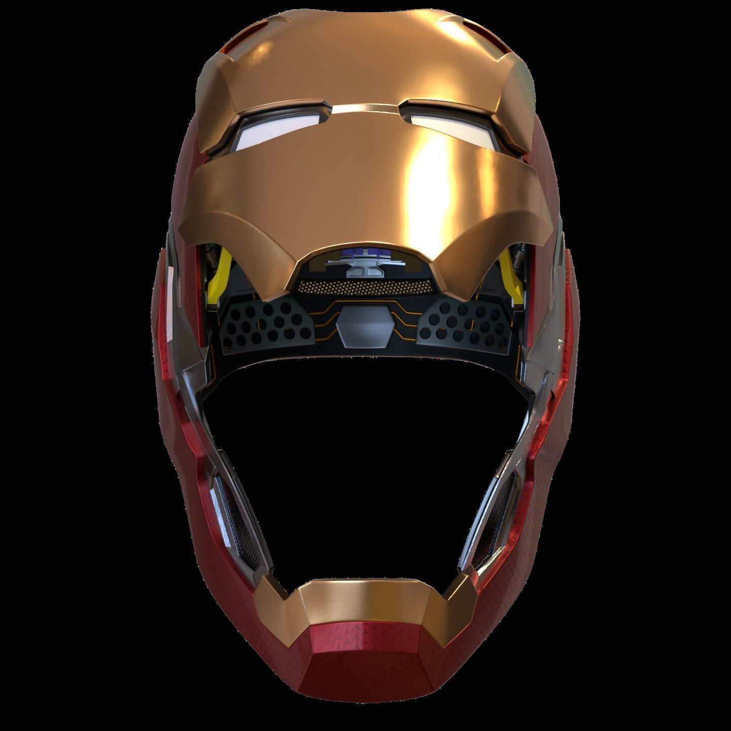 Iron man mk80 3d full inner details with screwless motorization 3D print model_9