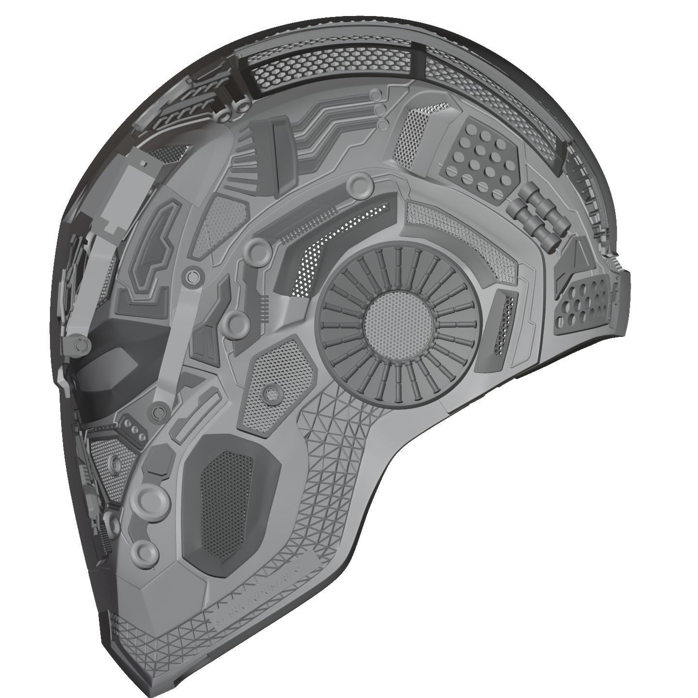 Iron man mk80 3d full inner details with screwless motorization 3D print model_37