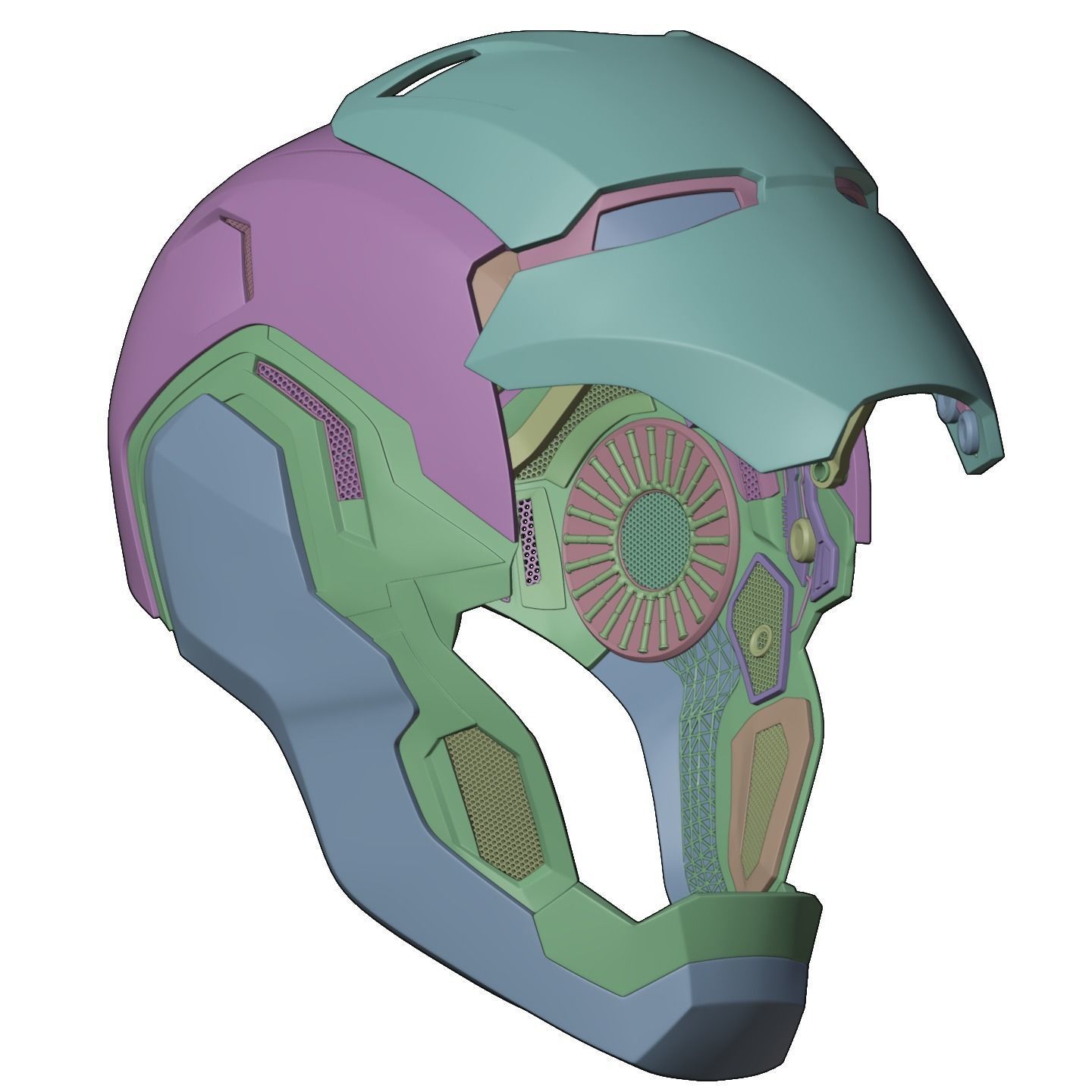 Iron man mk80 3d full inner details with screwless motorization 3D print model_22