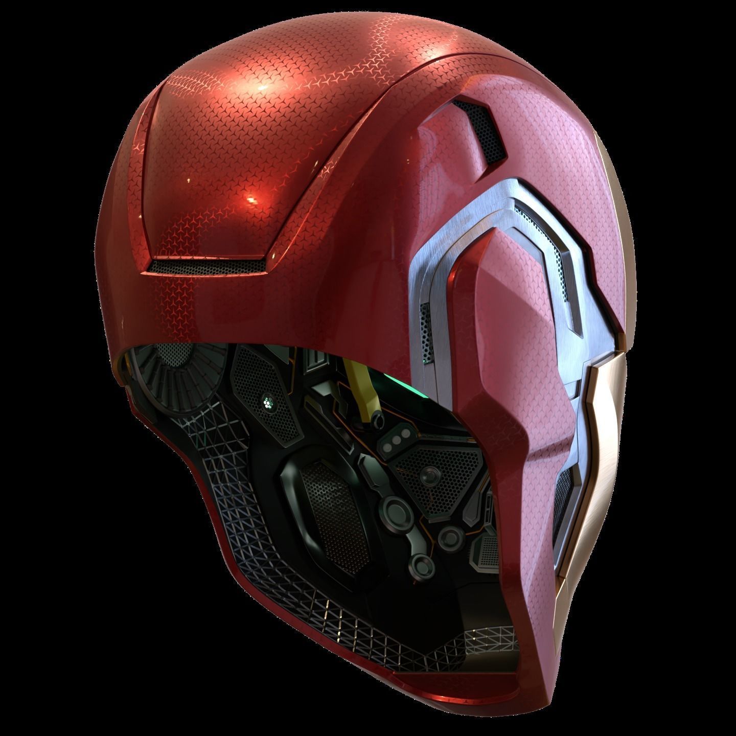 Iron man mk80 3d full inner details with screwless motorization 3D print model_3