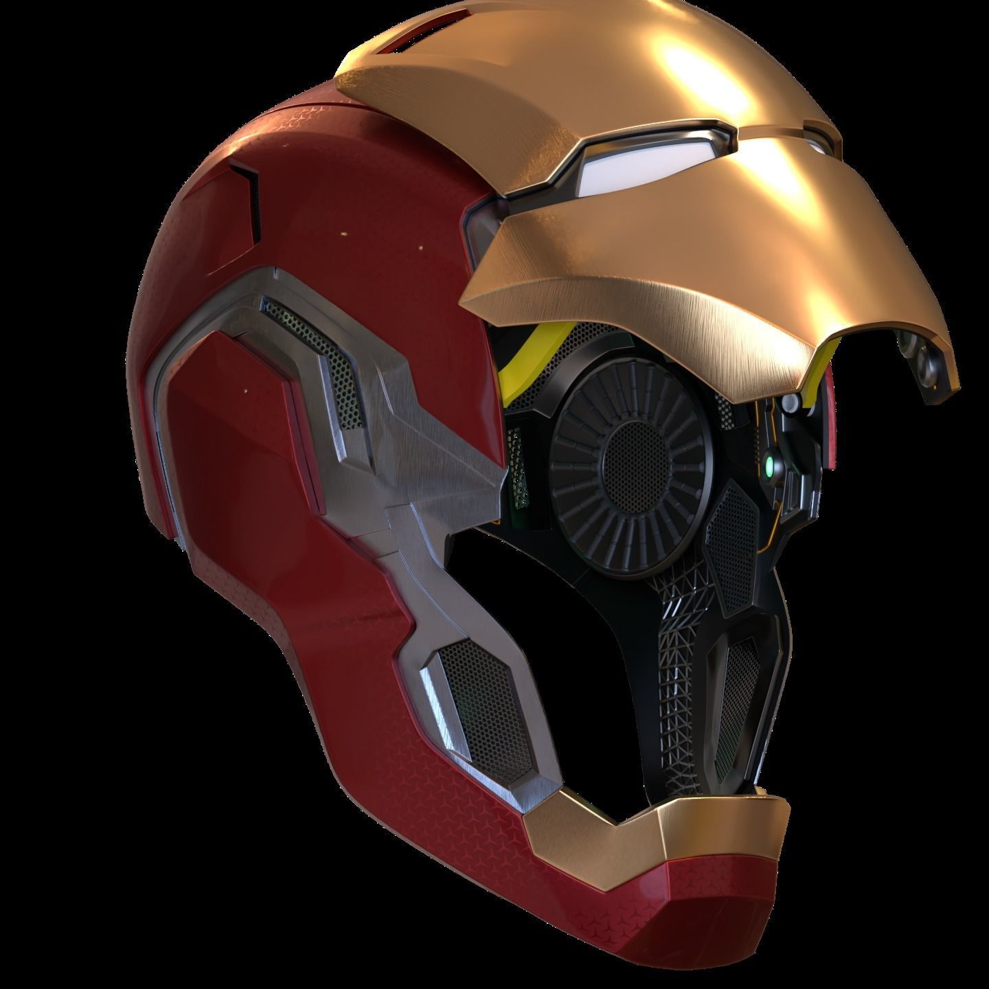Iron man mk80 3d full inner details with screwless motorization 3D print model_8