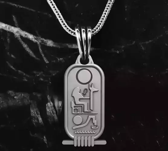 Ancient Egyption Cartouche  Pendant Pharaonic Inscriptions 
