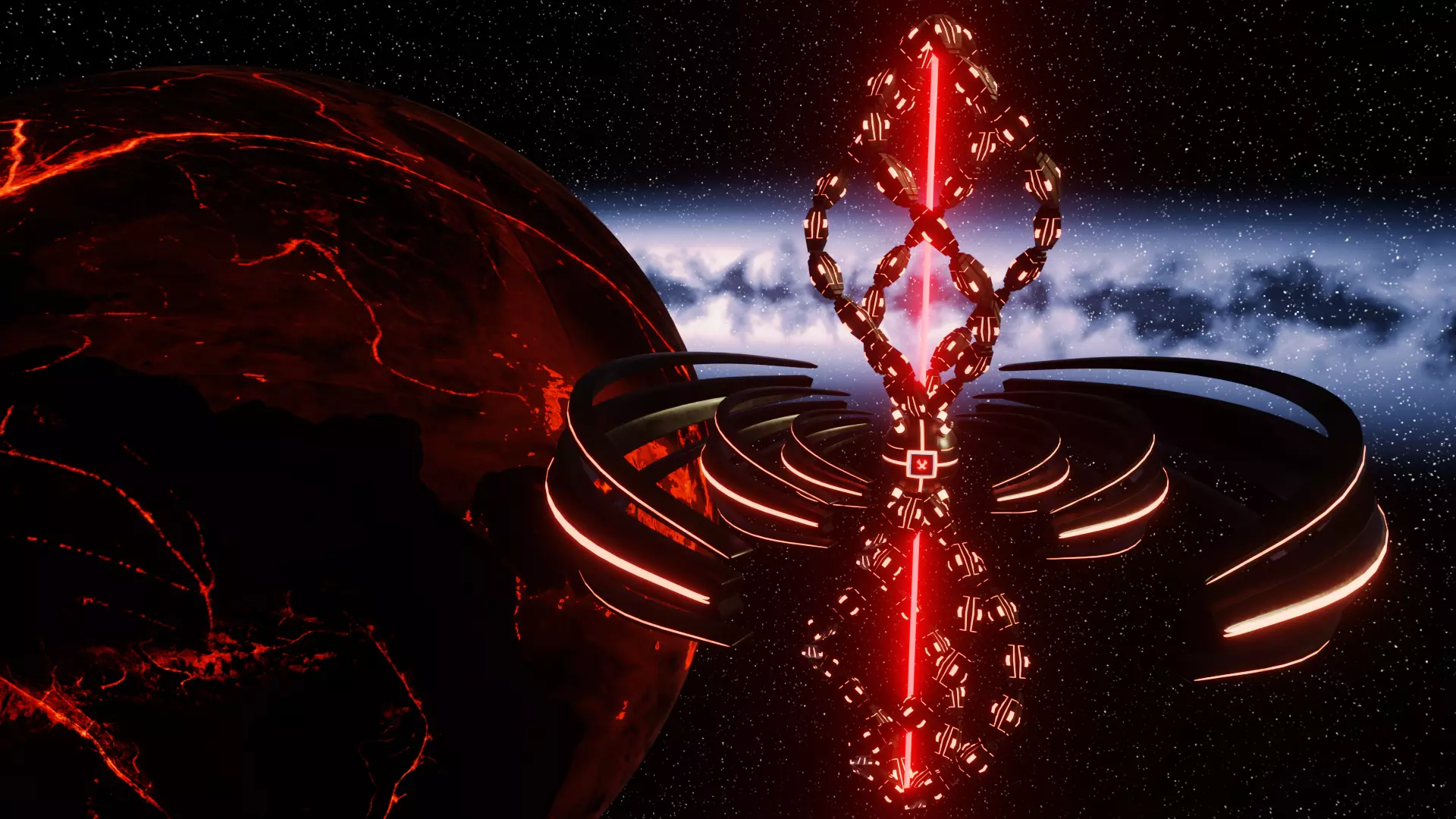 UFO 3 Spiral Spaceship - Ovni - Flying Saucer 3D model_0