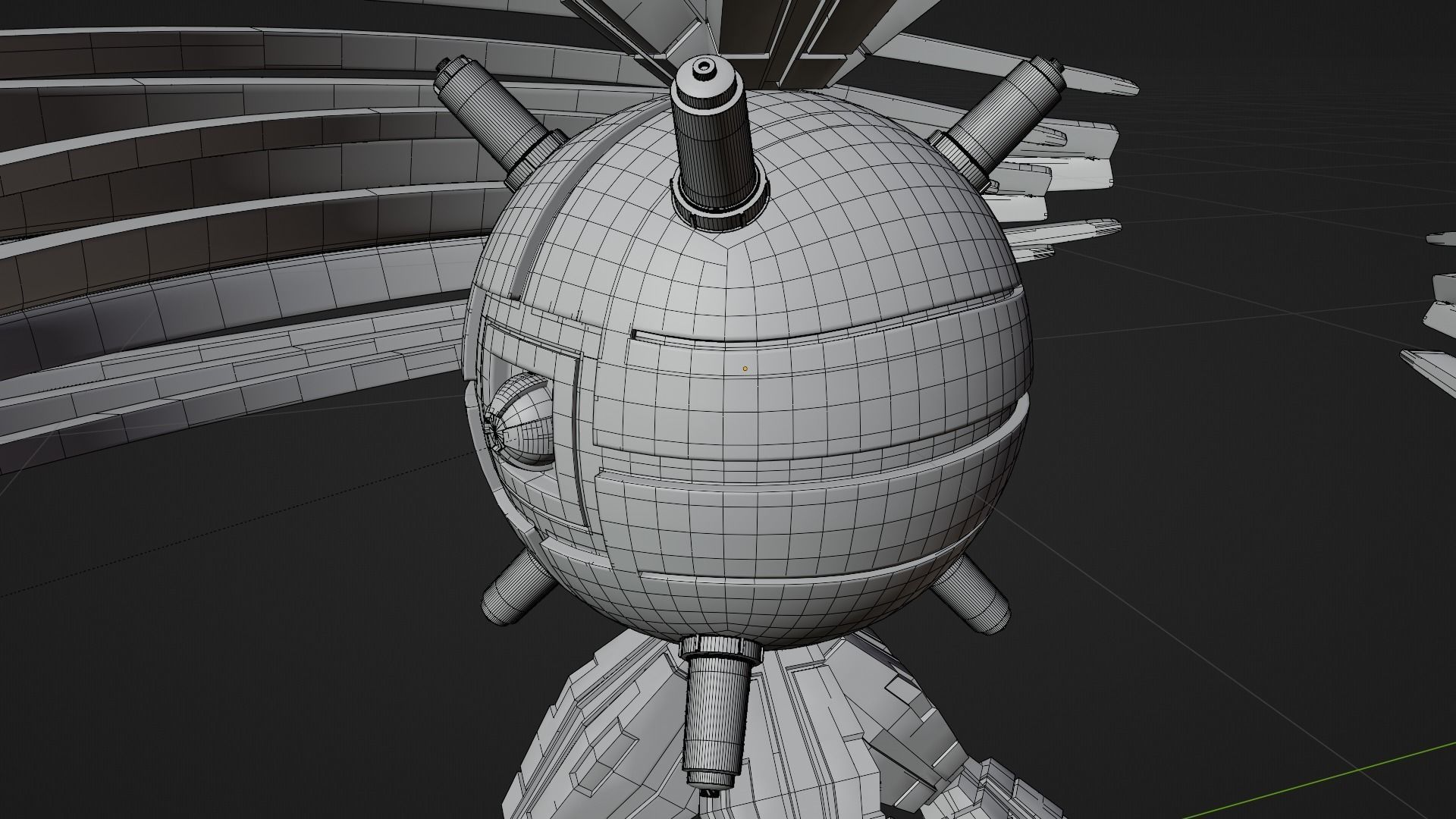 UFO 3 Spiral Spaceship - Ovni - Flying Saucer 3D model_7