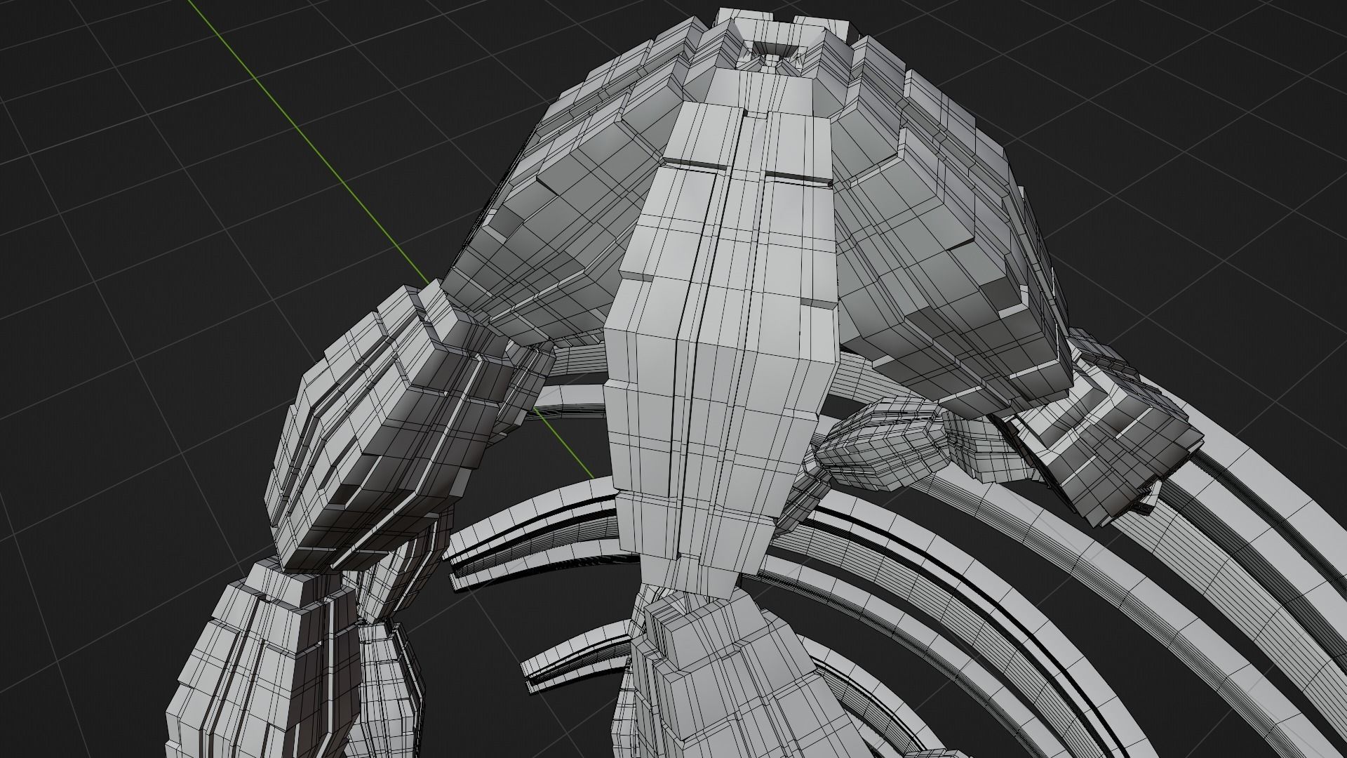 UFO 3 Spiral Spaceship - Ovni - Flying Saucer 3D model_8