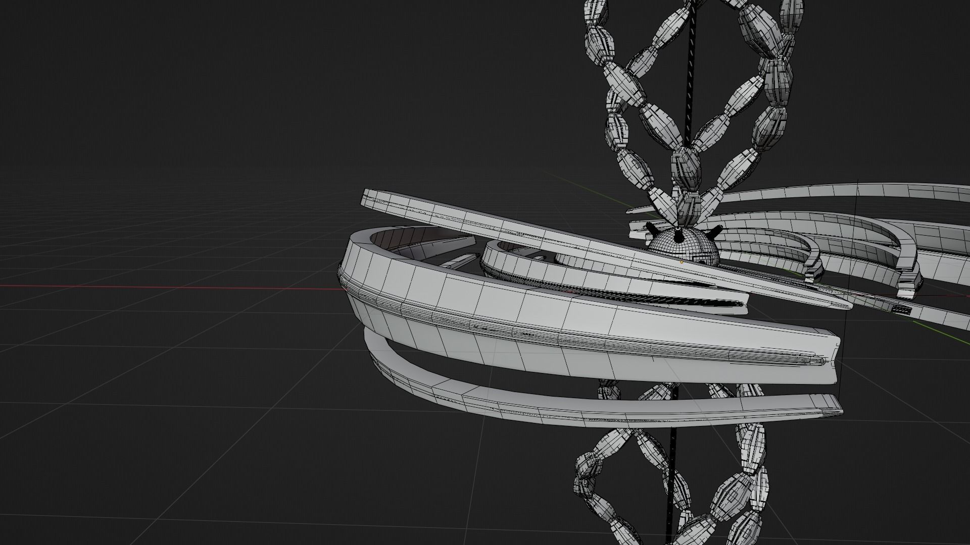 UFO 3 Spiral Spaceship - Ovni - Flying Saucer 3D model_6