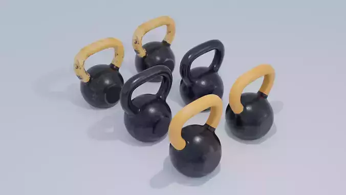 Kettle Bell Low-poly 3D model