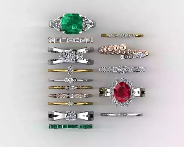 set of  womens rings