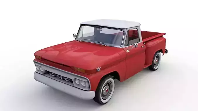 GMC PICKUP TRUCK STEPSIDE 1964 3D model