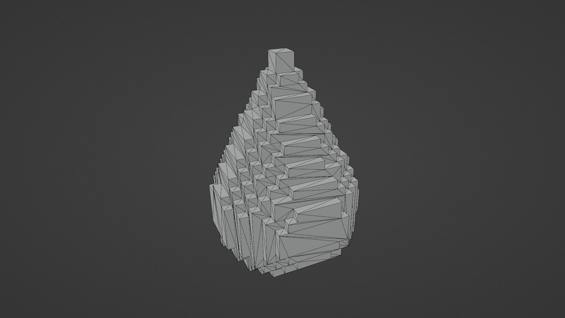 Voxel Water Low-poly 3D model_12