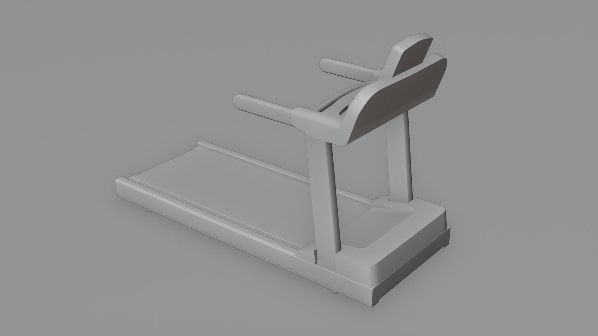 Treadmill 4K and 2K Textures Low-poly 3D model_5