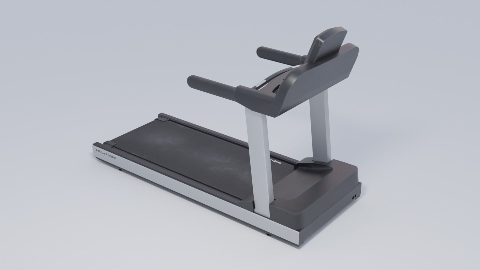 Treadmill 4K and 2K Textures Low-poly 3D model_3