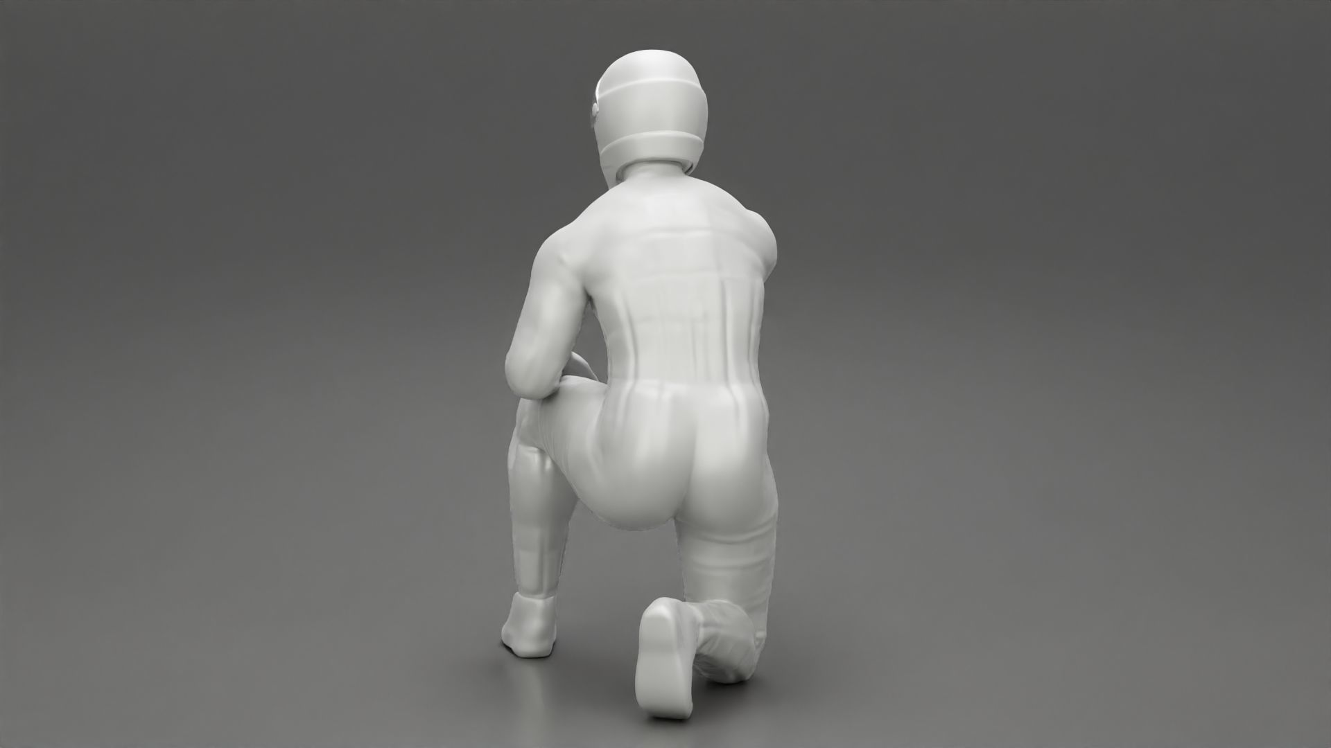 Racing driver sitting 3D print model_10