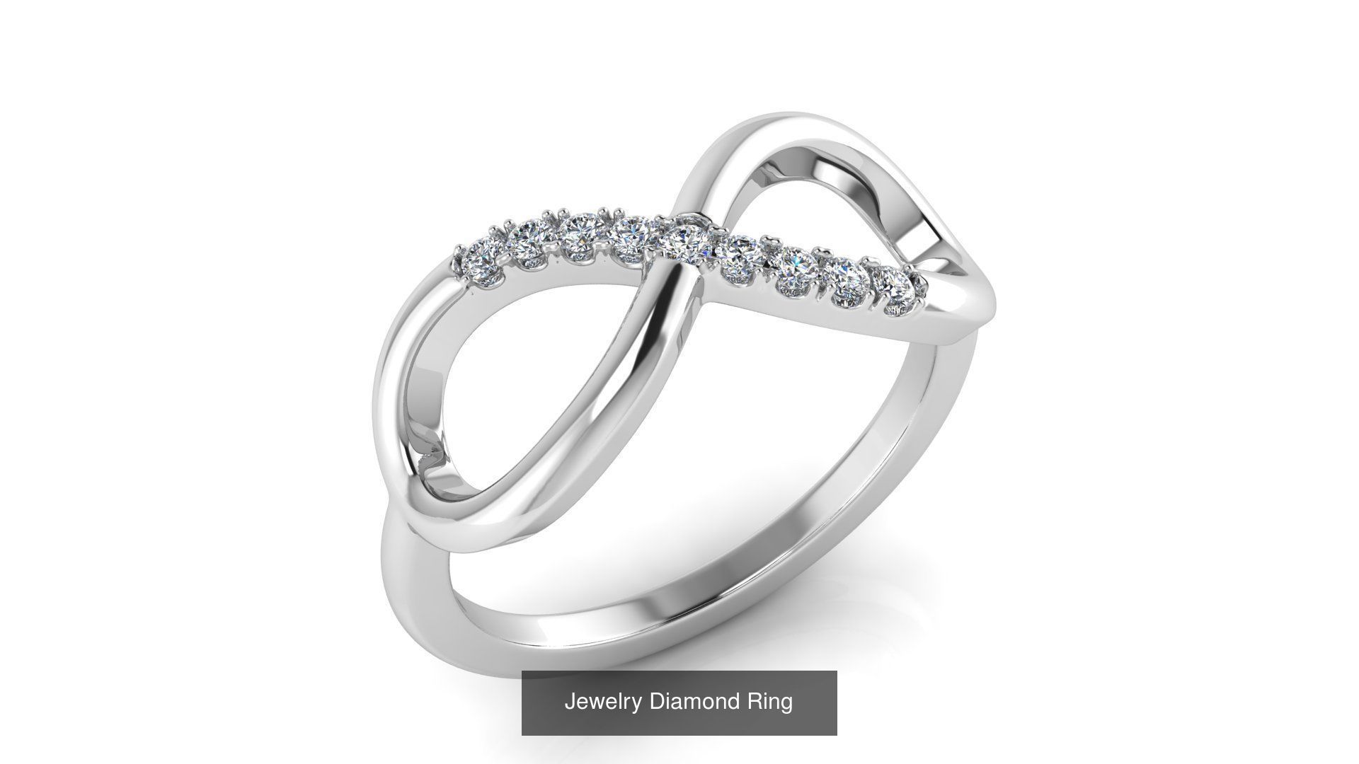 Collection of 77 Diamond Jewelry Rings 3D Print Models _28