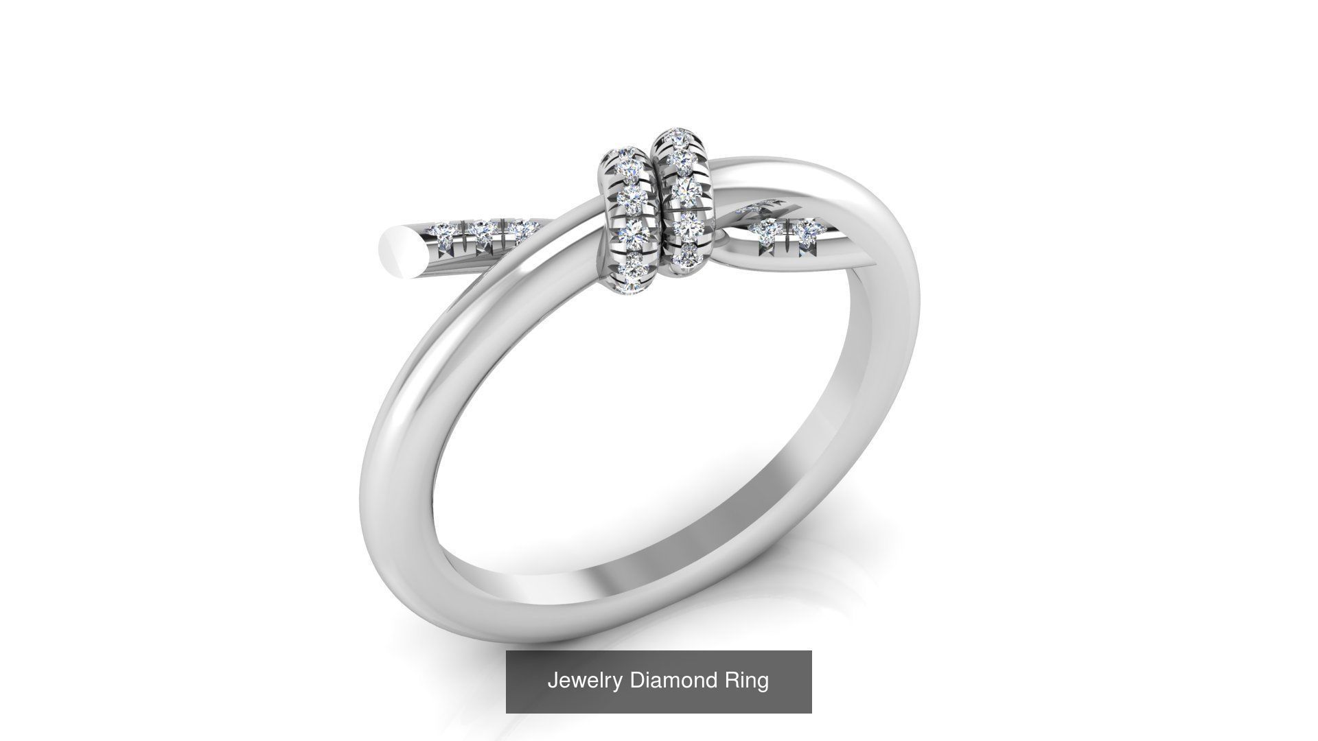 Collection of 77 Diamond Jewelry Rings 3D Print Models _38