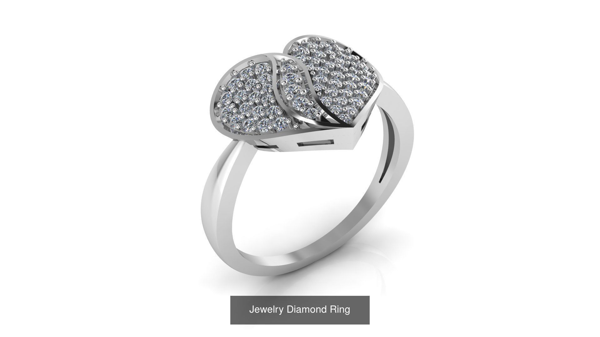 Collection of 77 Diamond Jewelry Rings 3D Print Models _67