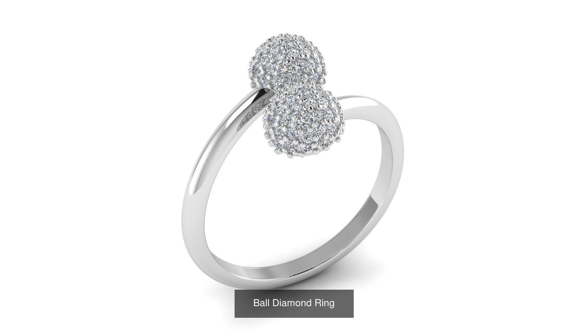 Collection of 77 Diamond Jewelry Rings 3D Print Models _24