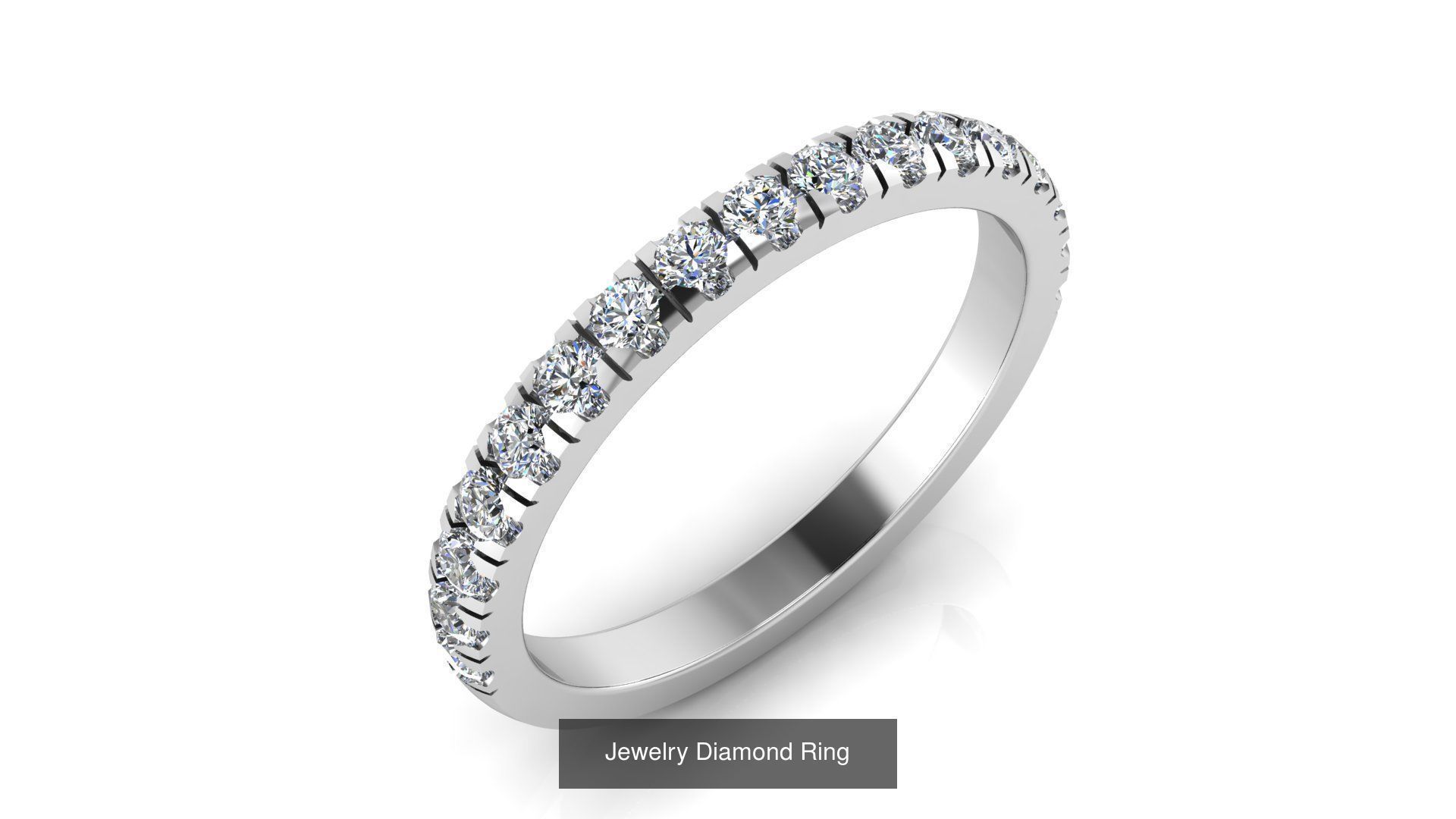 Collection of 77 Diamond Jewelry Rings 3D Print Models _47