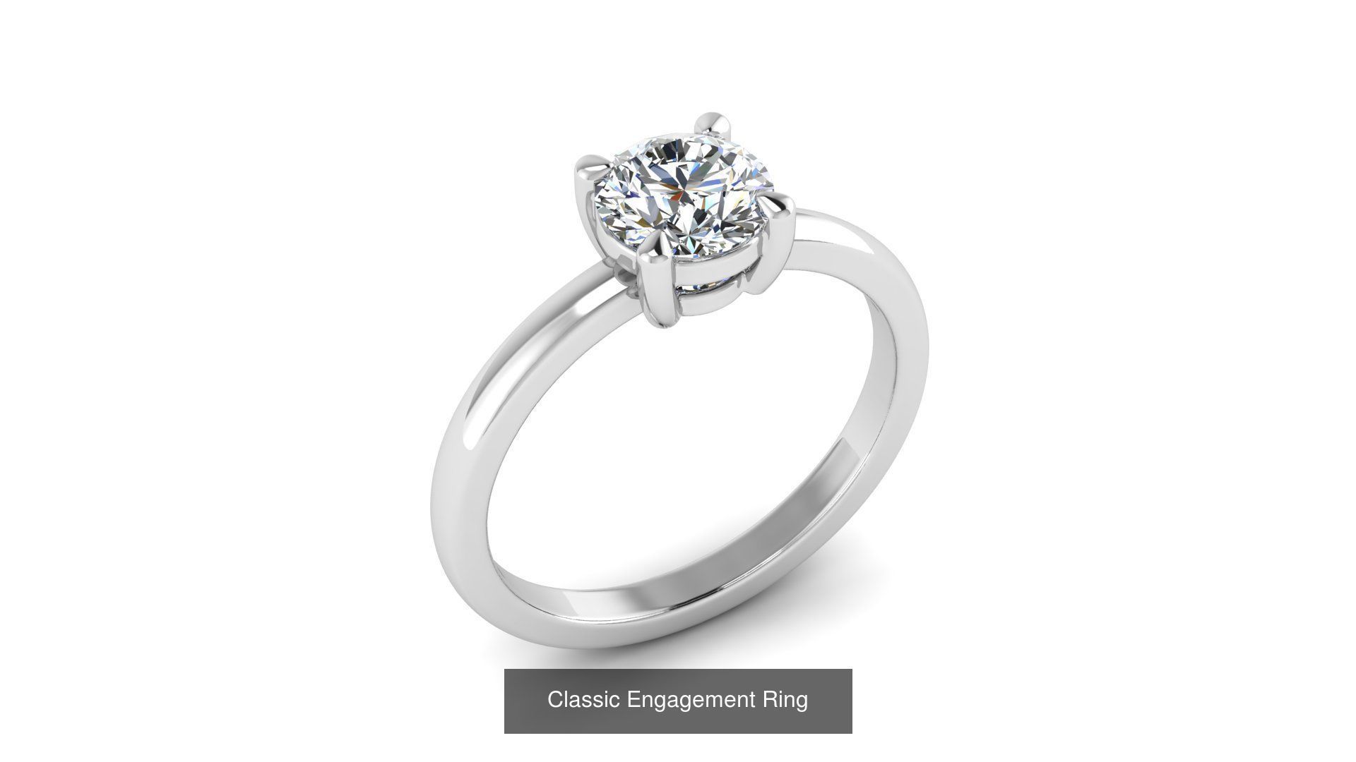 Collection of 77 Diamond Jewelry Rings 3D Print Models _26