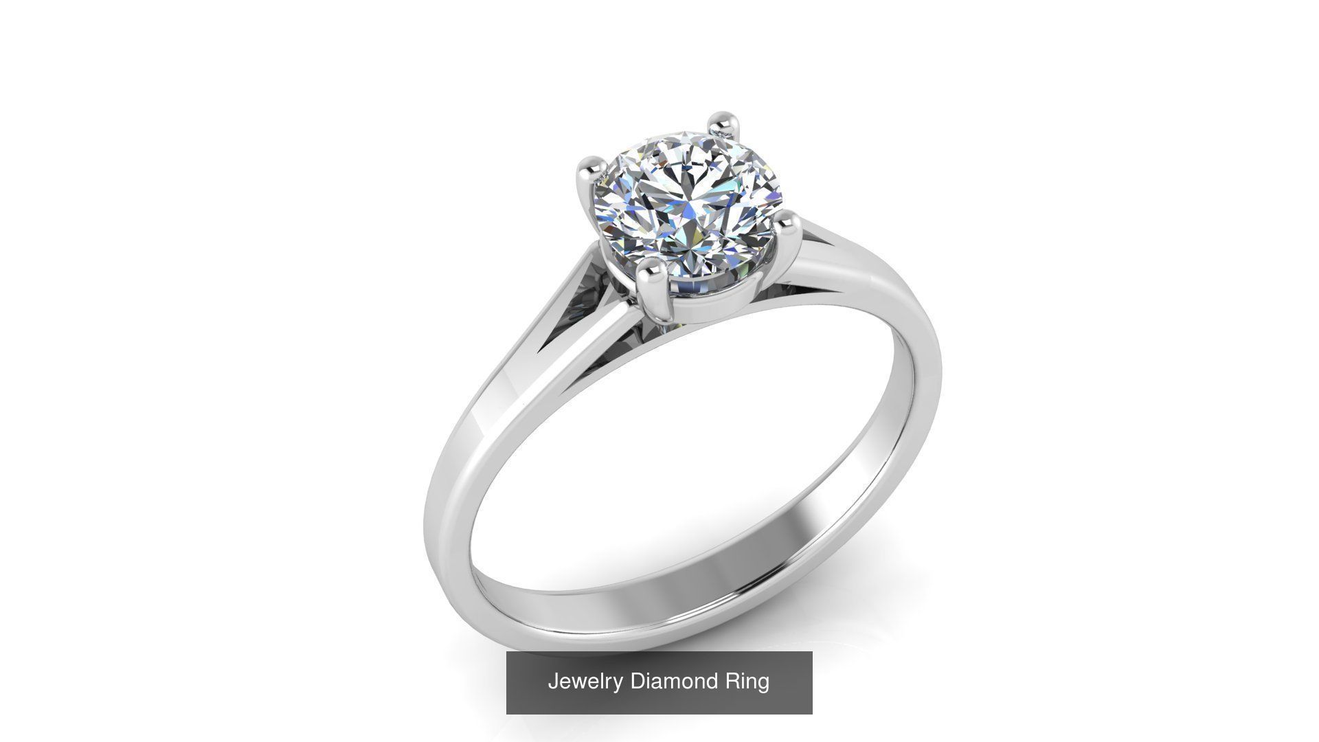 Collection of 77 Diamond Jewelry Rings 3D Print Models _30